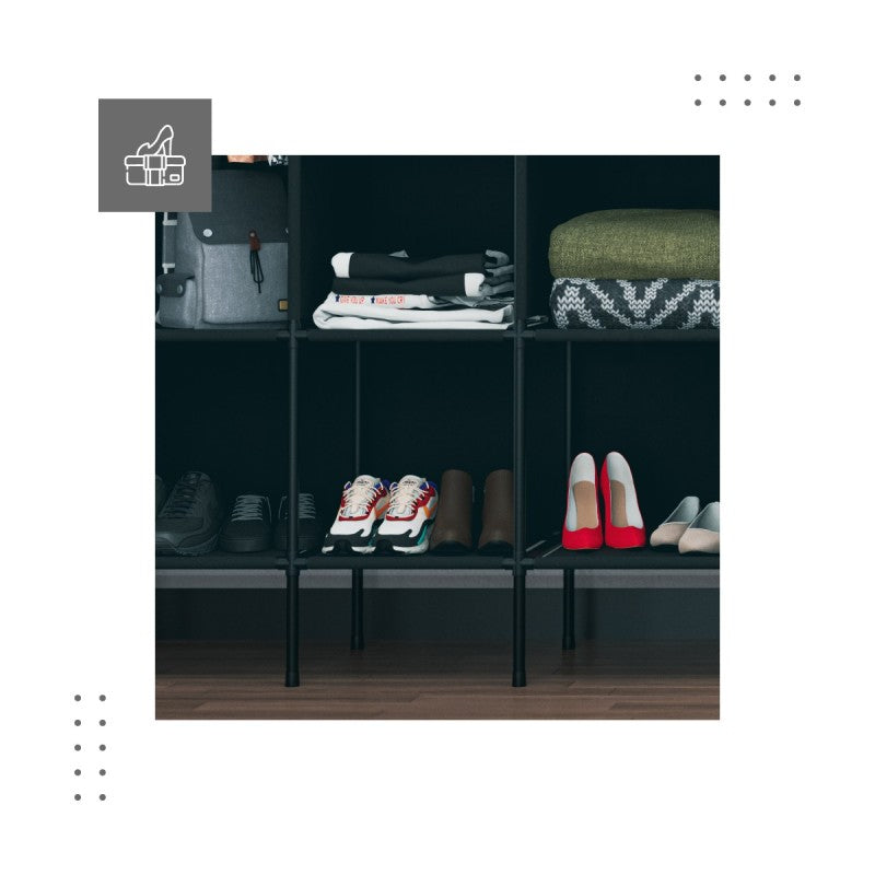 12 planken voor schoenen, kleding en accessoires