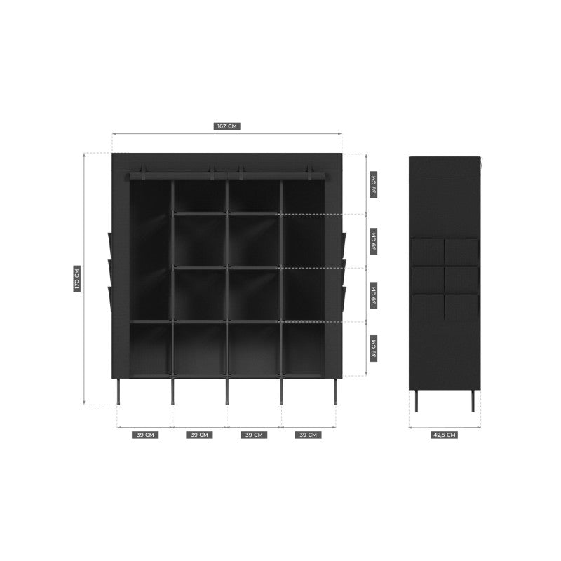 Textielkast voor kleding Space 4.0