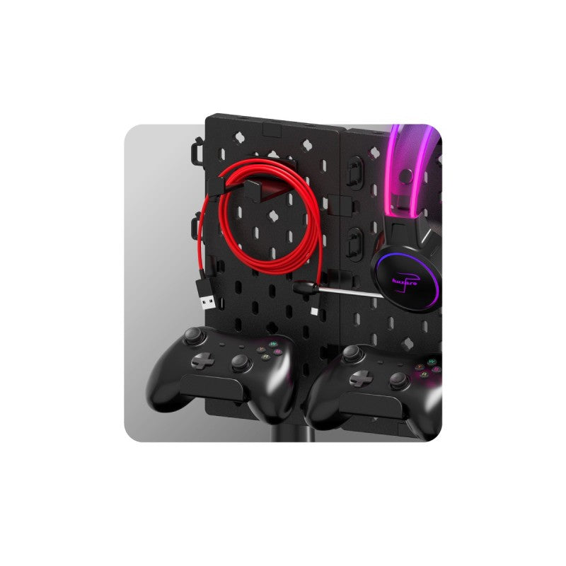 Houder voor gaming-hoofdtelefoons, controllers en accessoires