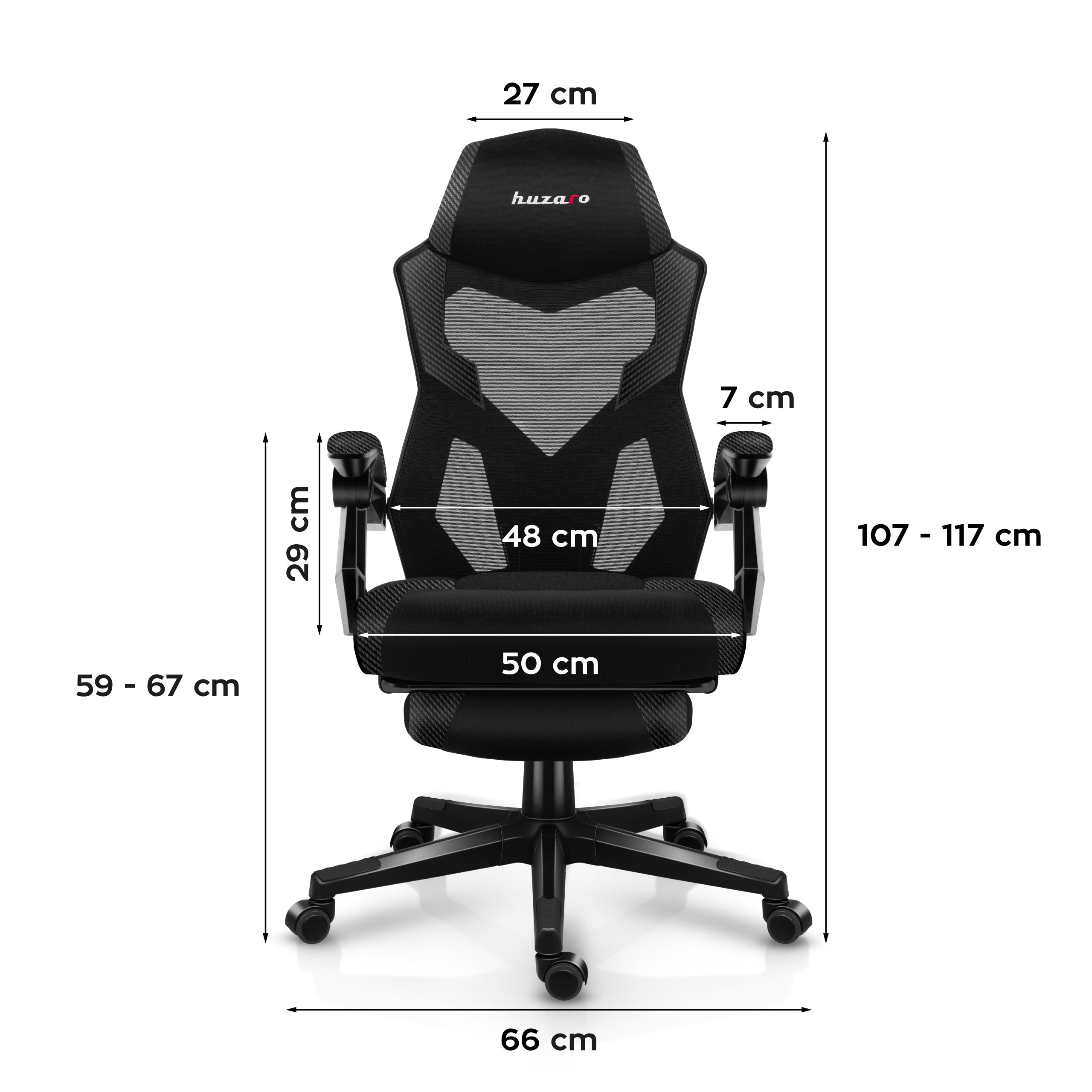 Huzaro Combat 3.1 Carbon gamingstoel