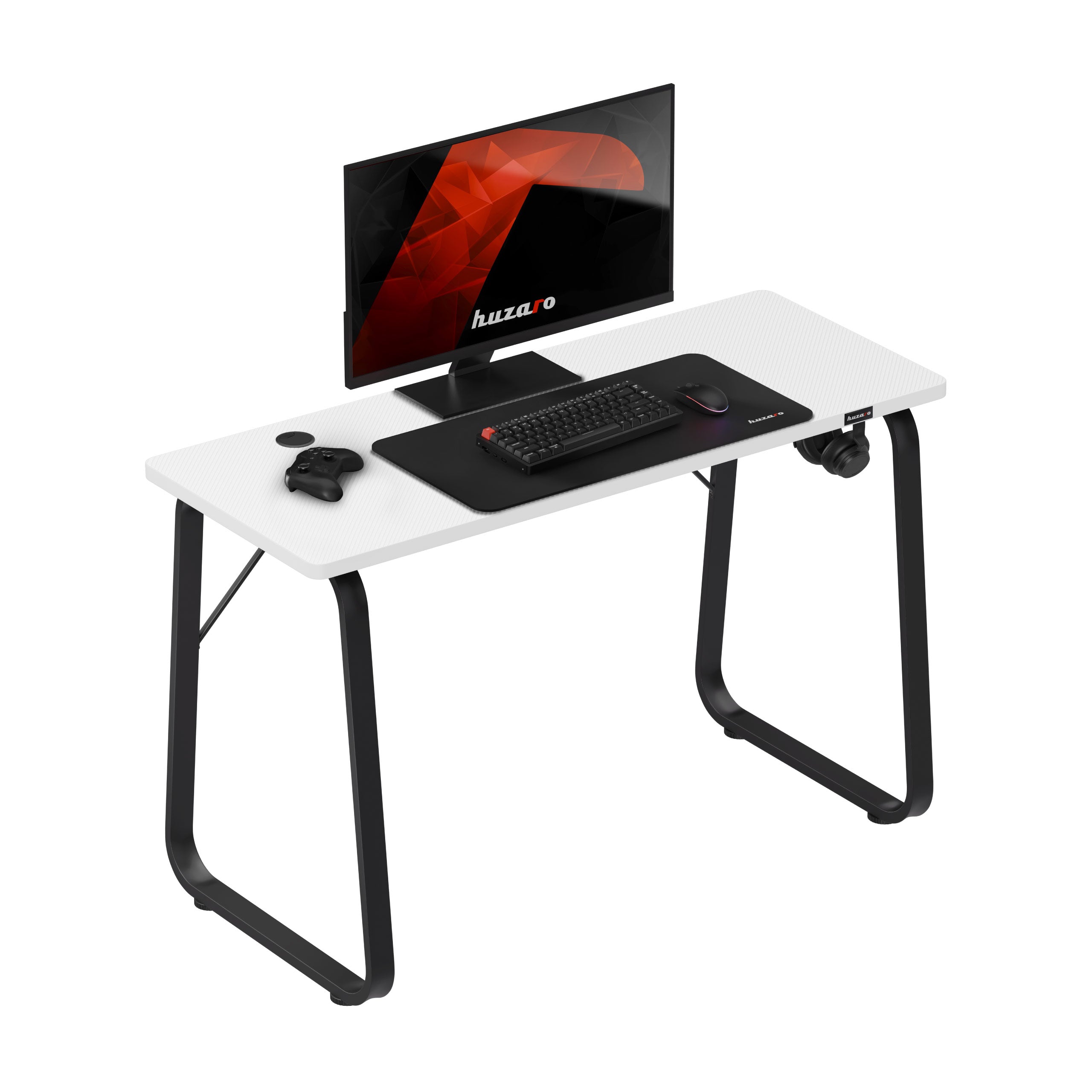 Huzaro Hero 1.5 White gamingbureau, 120 cm