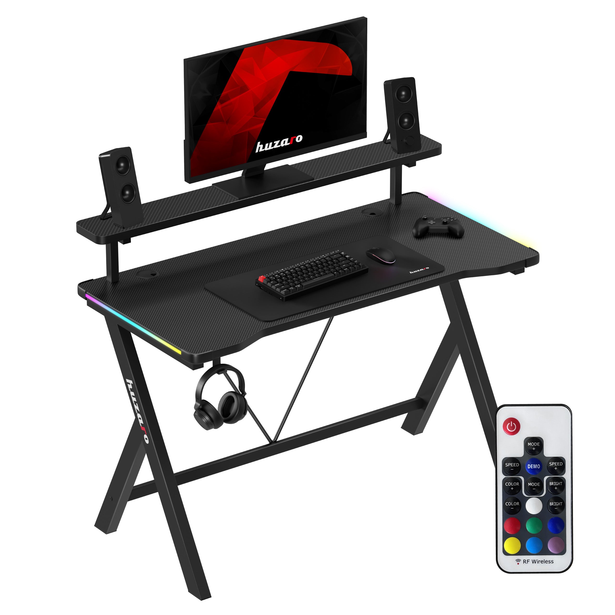 Huzaro Hero 1.9 RGB LED-gamingbureau, 120 cm