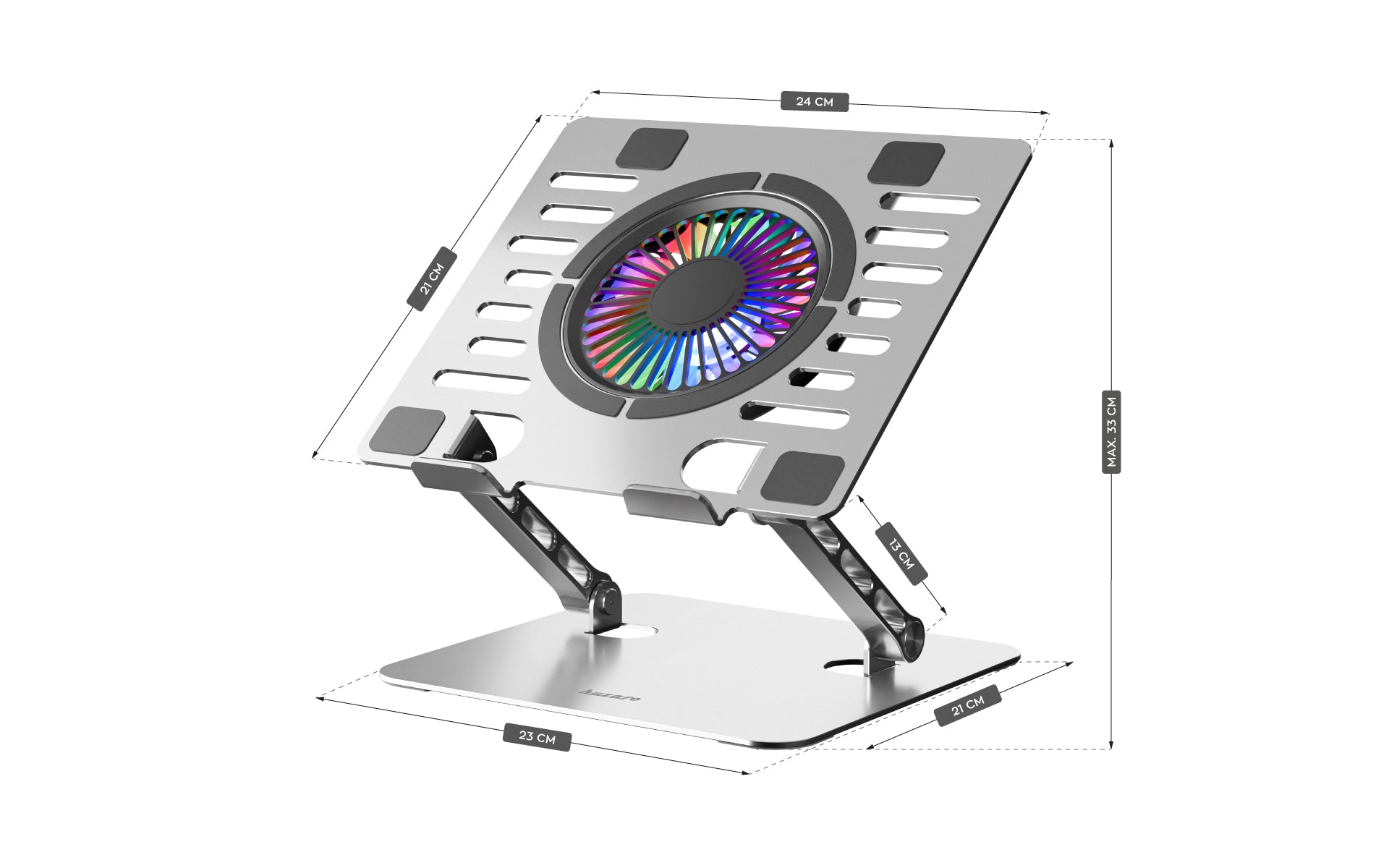 Huzaro Hold 4.0 RGB koelstandaard voor laptops