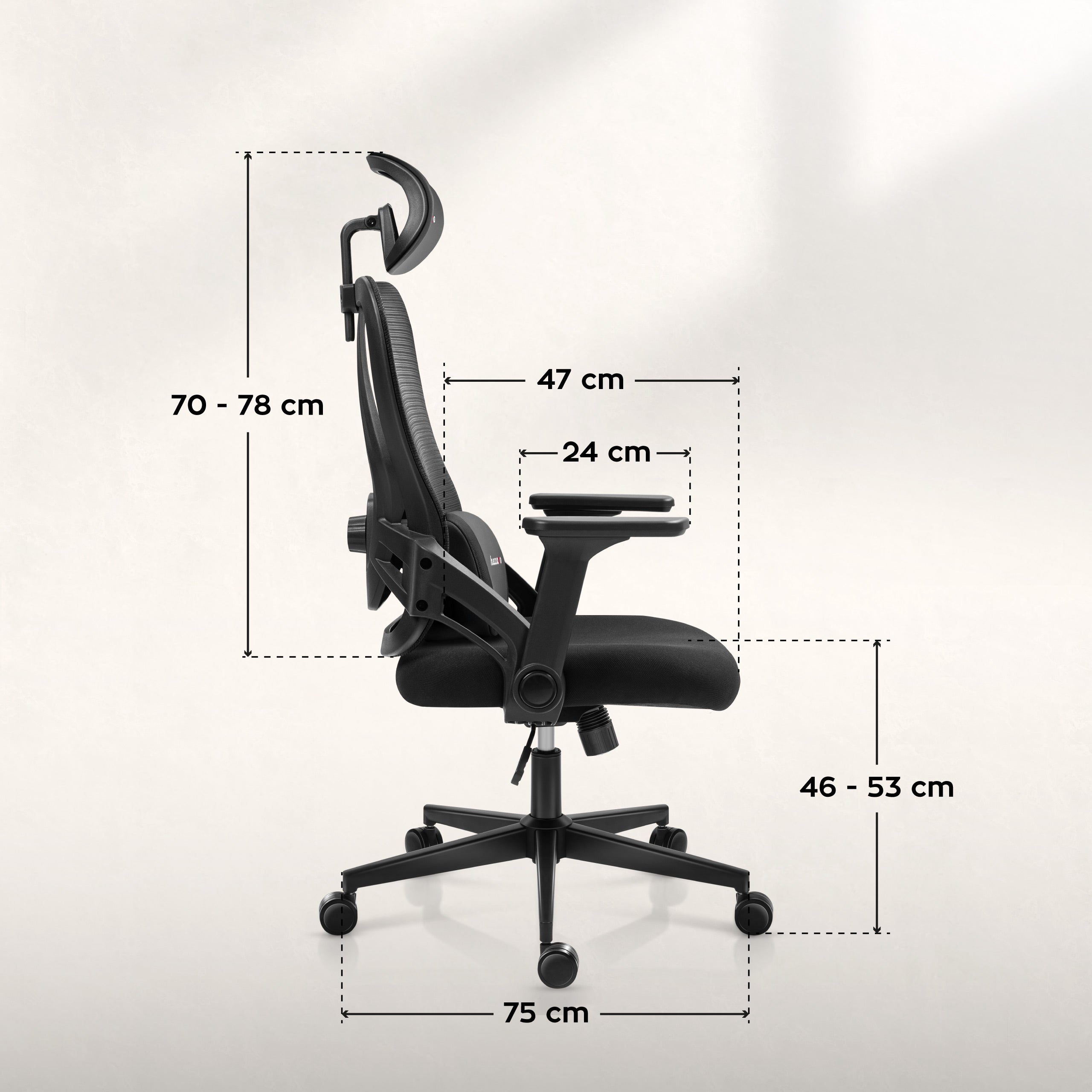 Huzaro Combat 2.7 Black gamingstoel