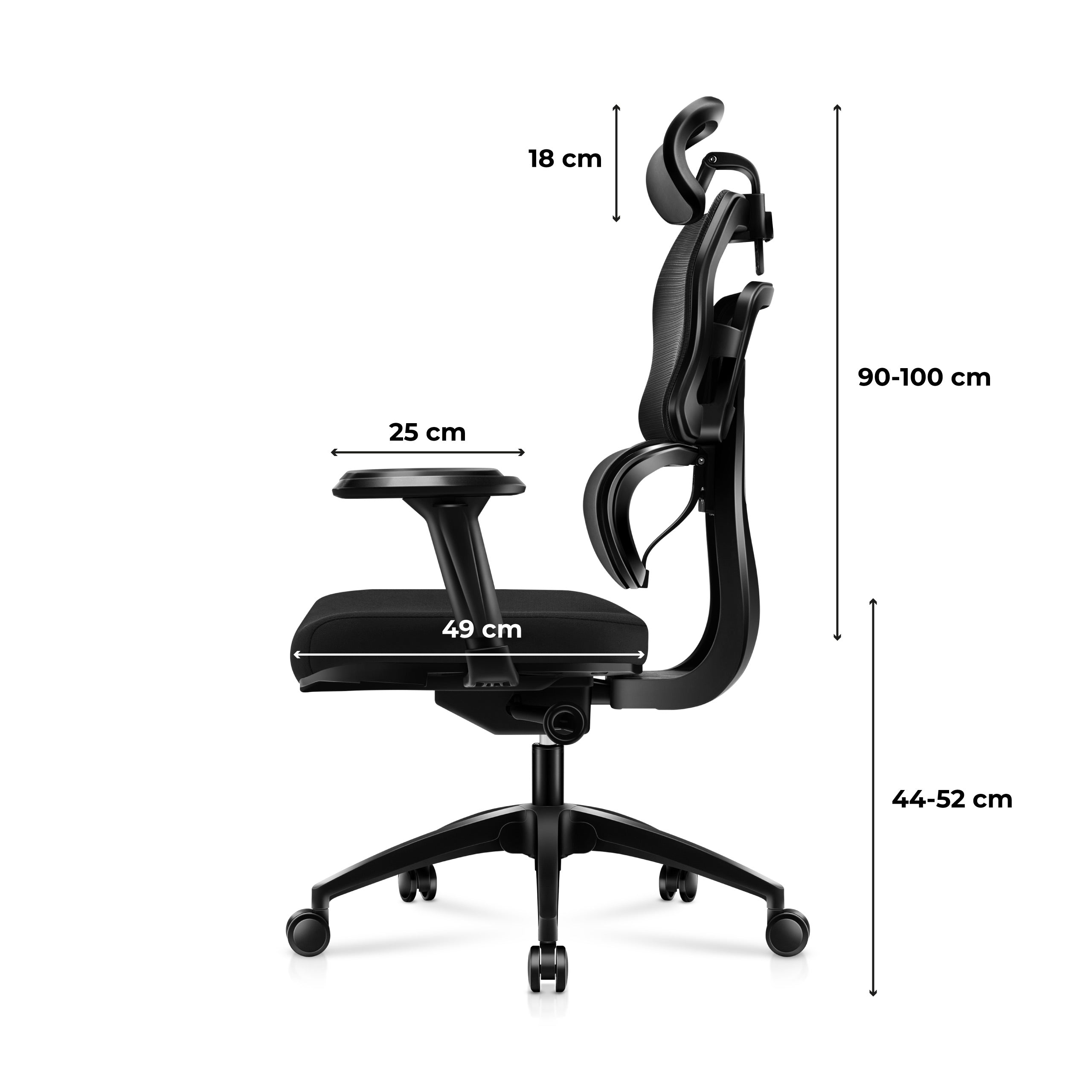 Huzaro Combat 7.0 Black gamingstoel