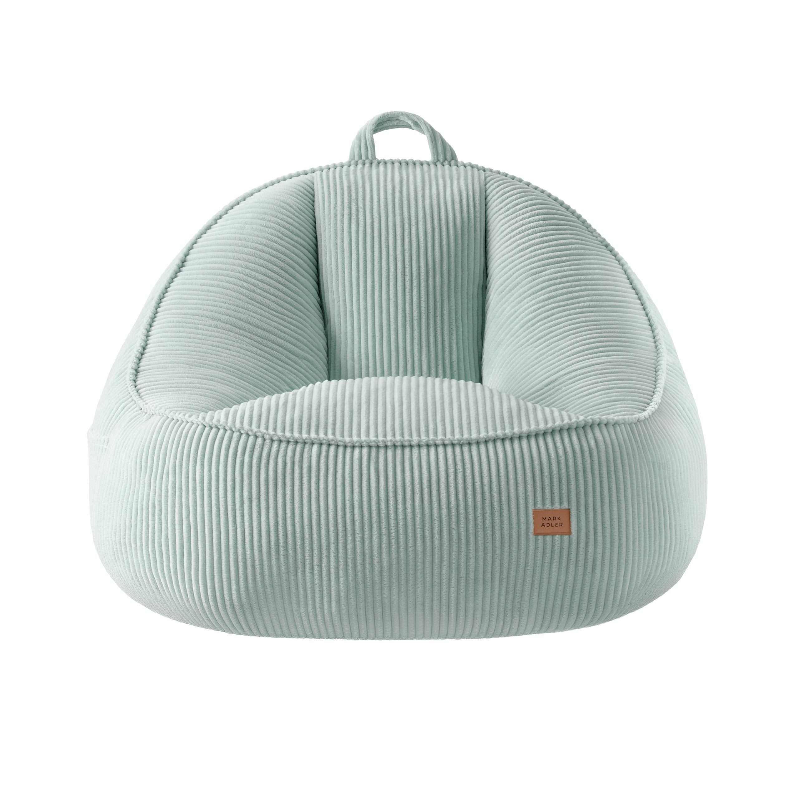 Pouf met rugleuning van corduroy, Mark Adler Comfy 4.0 Sage