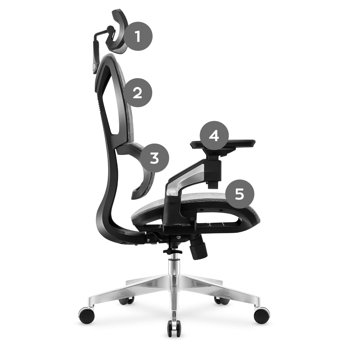 Bureaustoel MARK ADLER EXPERT 8.5 Grey
