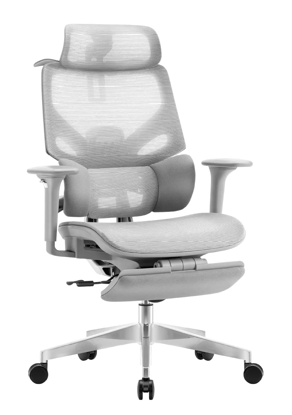 Ergonomische fauteuil met voetensteun Mark Adler Expert 8.7 Grey Mesh