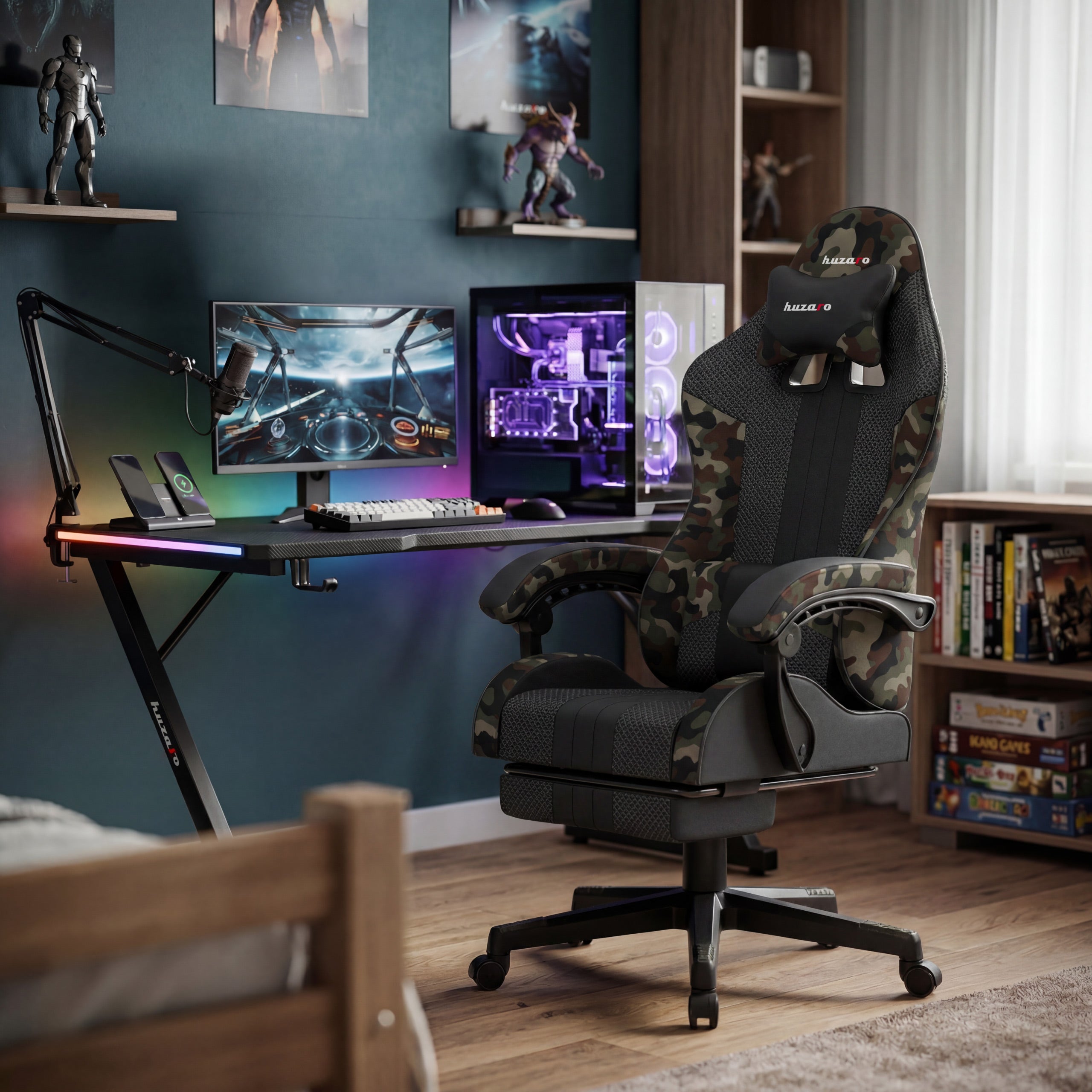 Huzaro Force 4.7 Camo Mesh gamingstoel