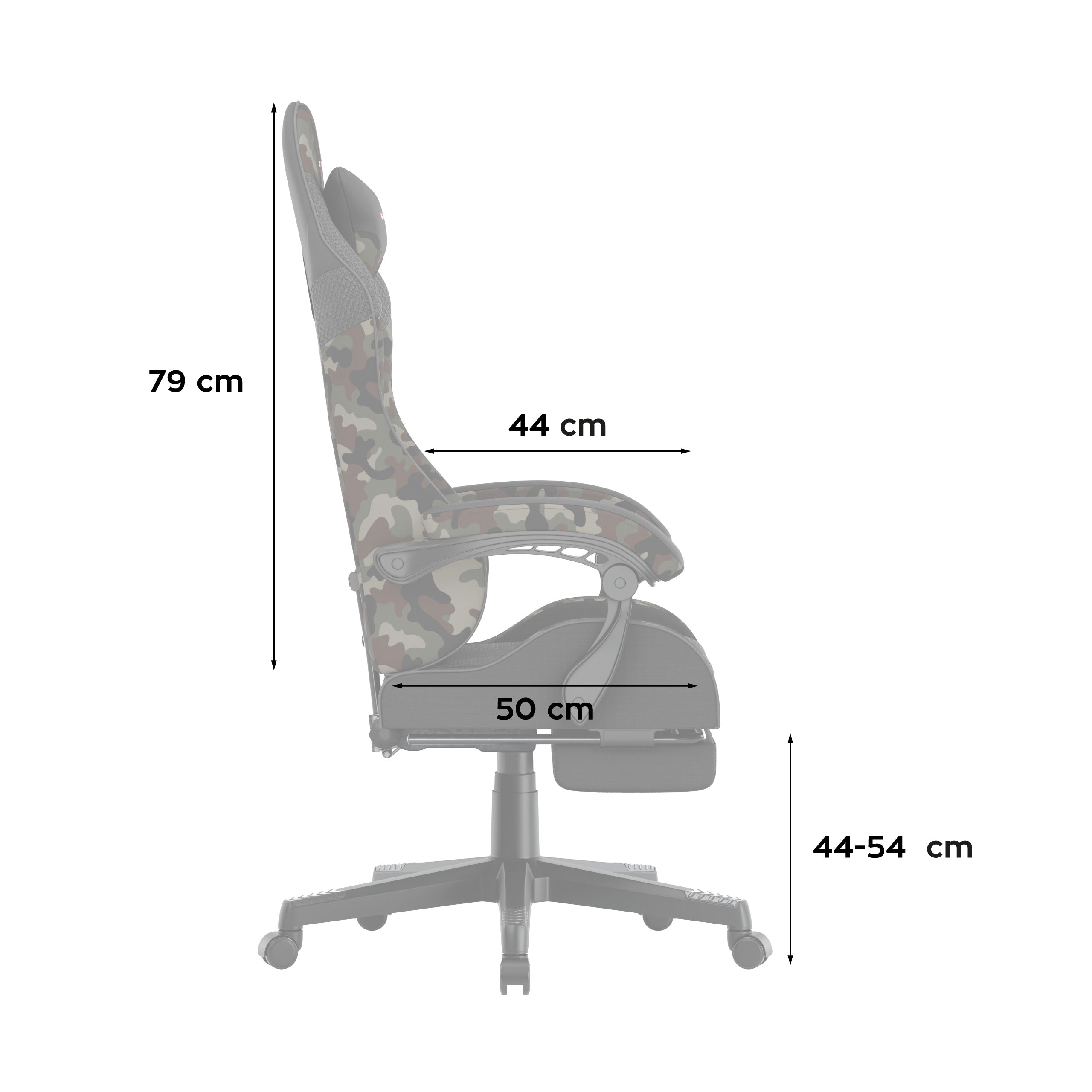 Huzaro Force 4.7 Camo Mesh gamingstoel