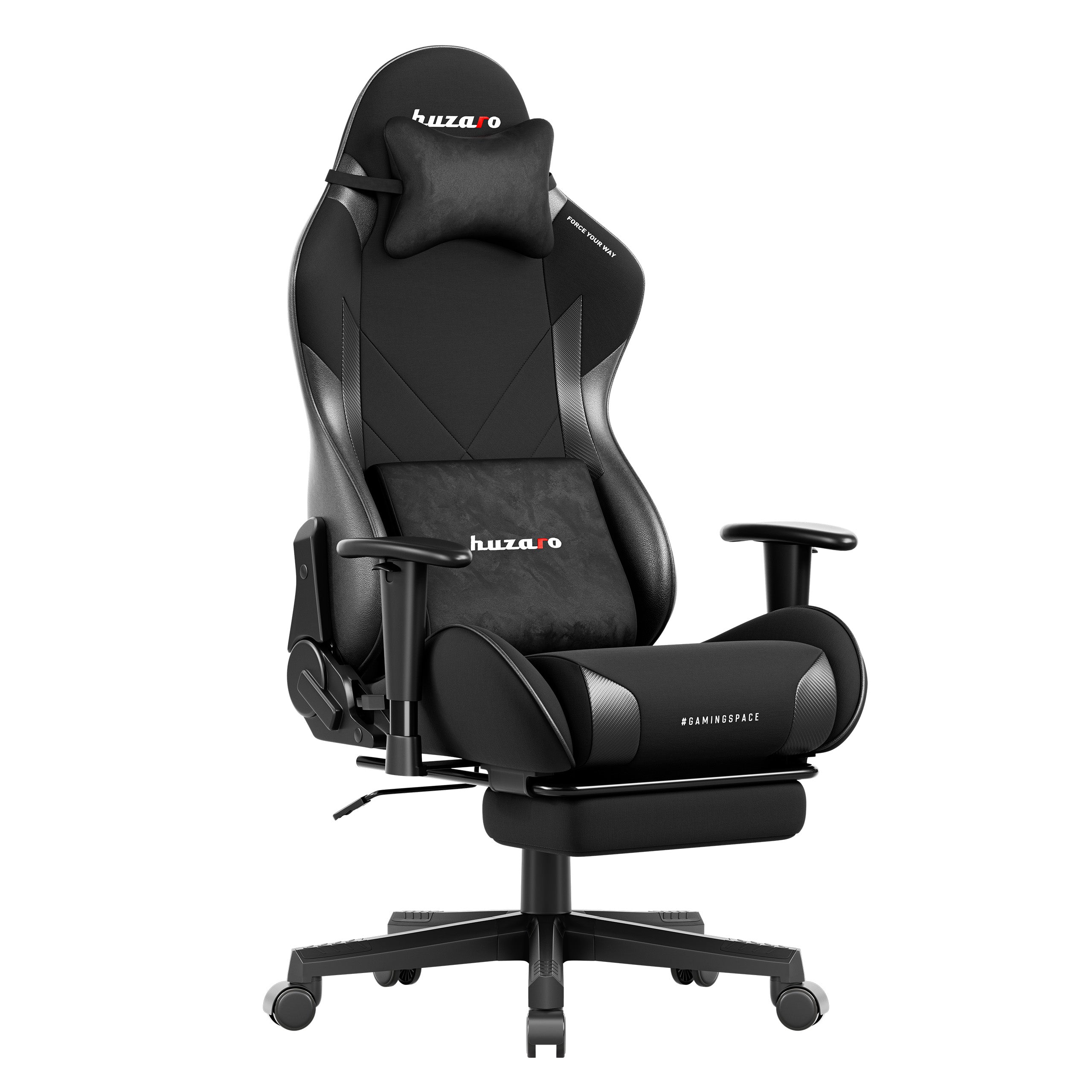 Huzaro Force 5.7 Black Carbon gamingstoel