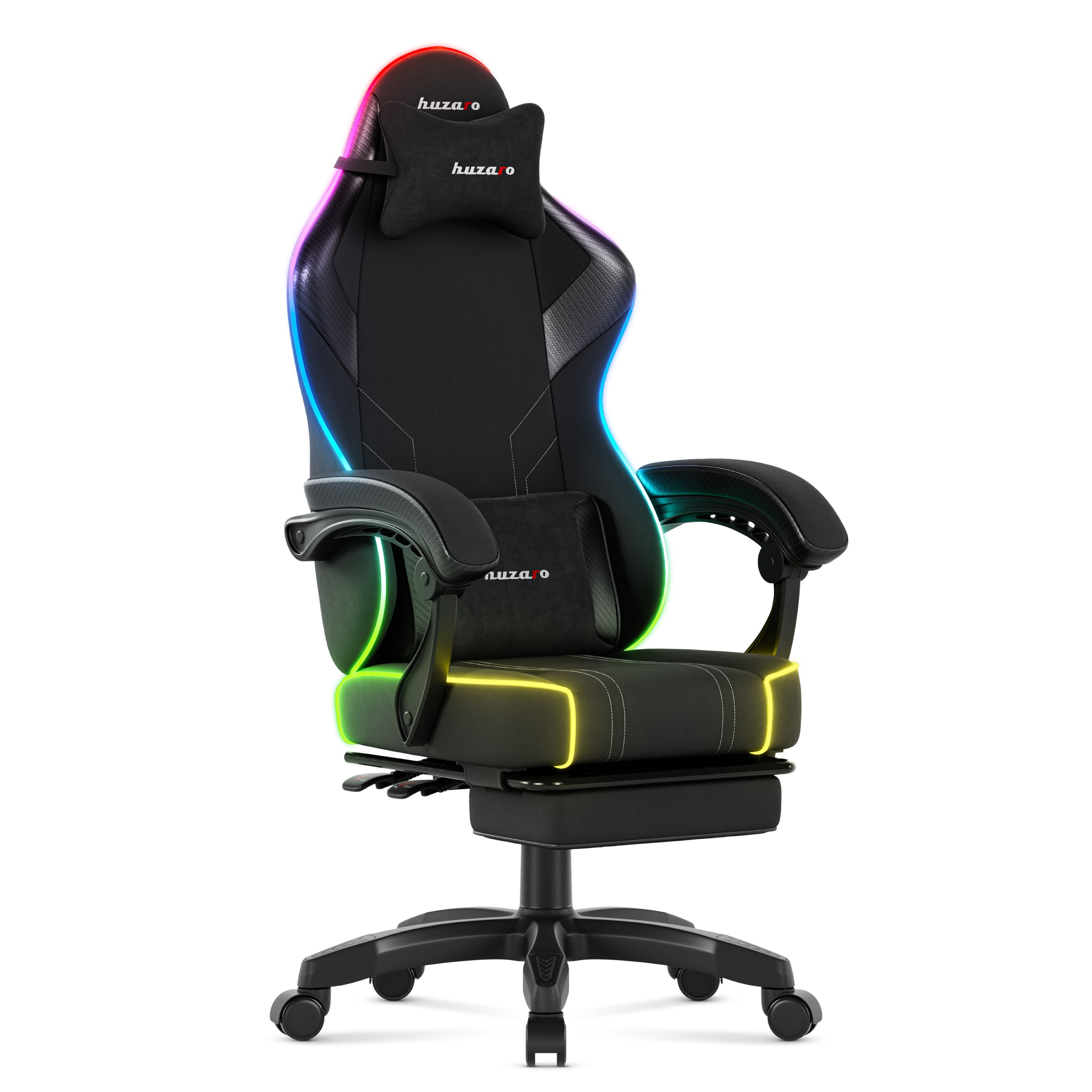 Huzaro Force 3.7 RGB Black gamingstoel