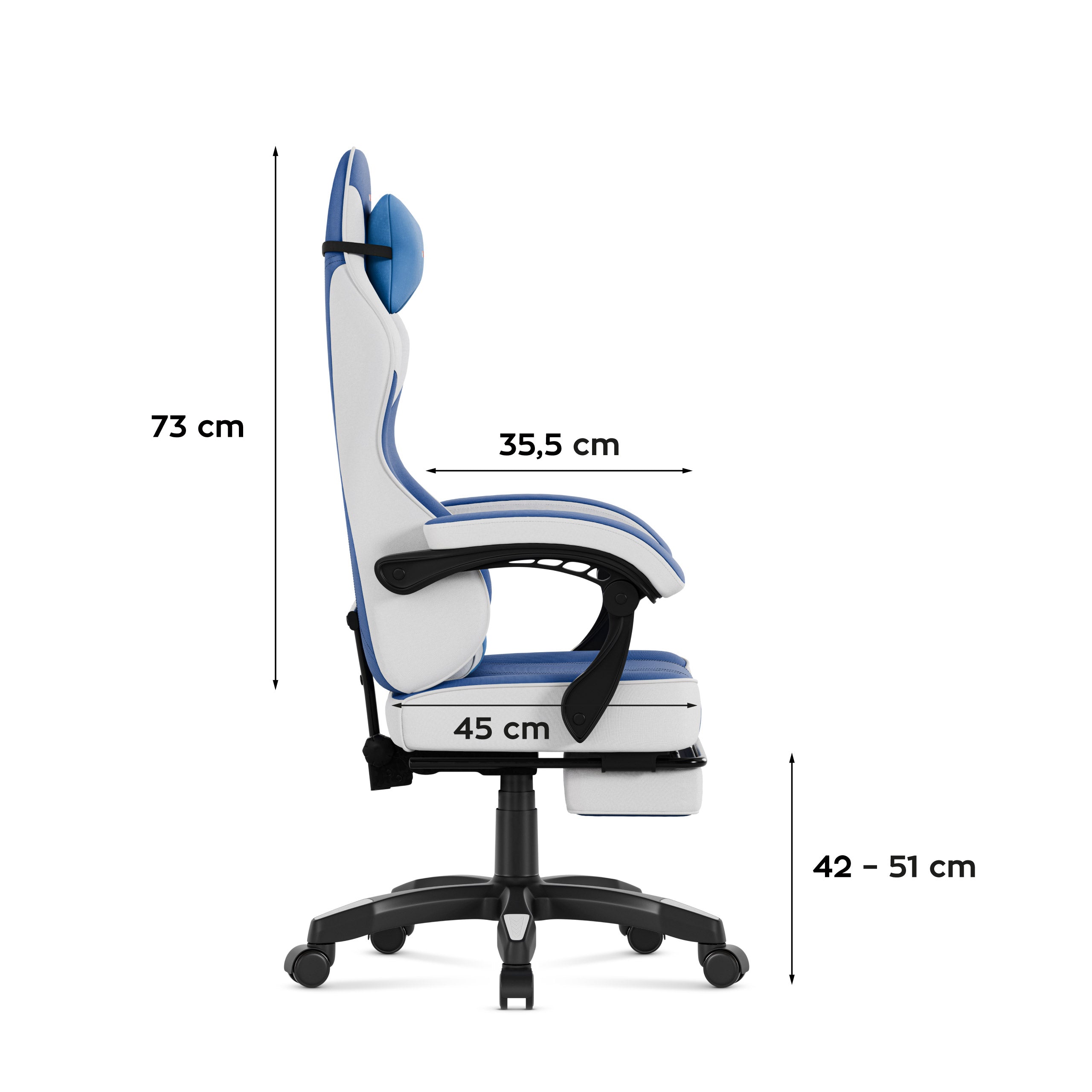 Huzaro Force 3.7 Blue gamingstoel