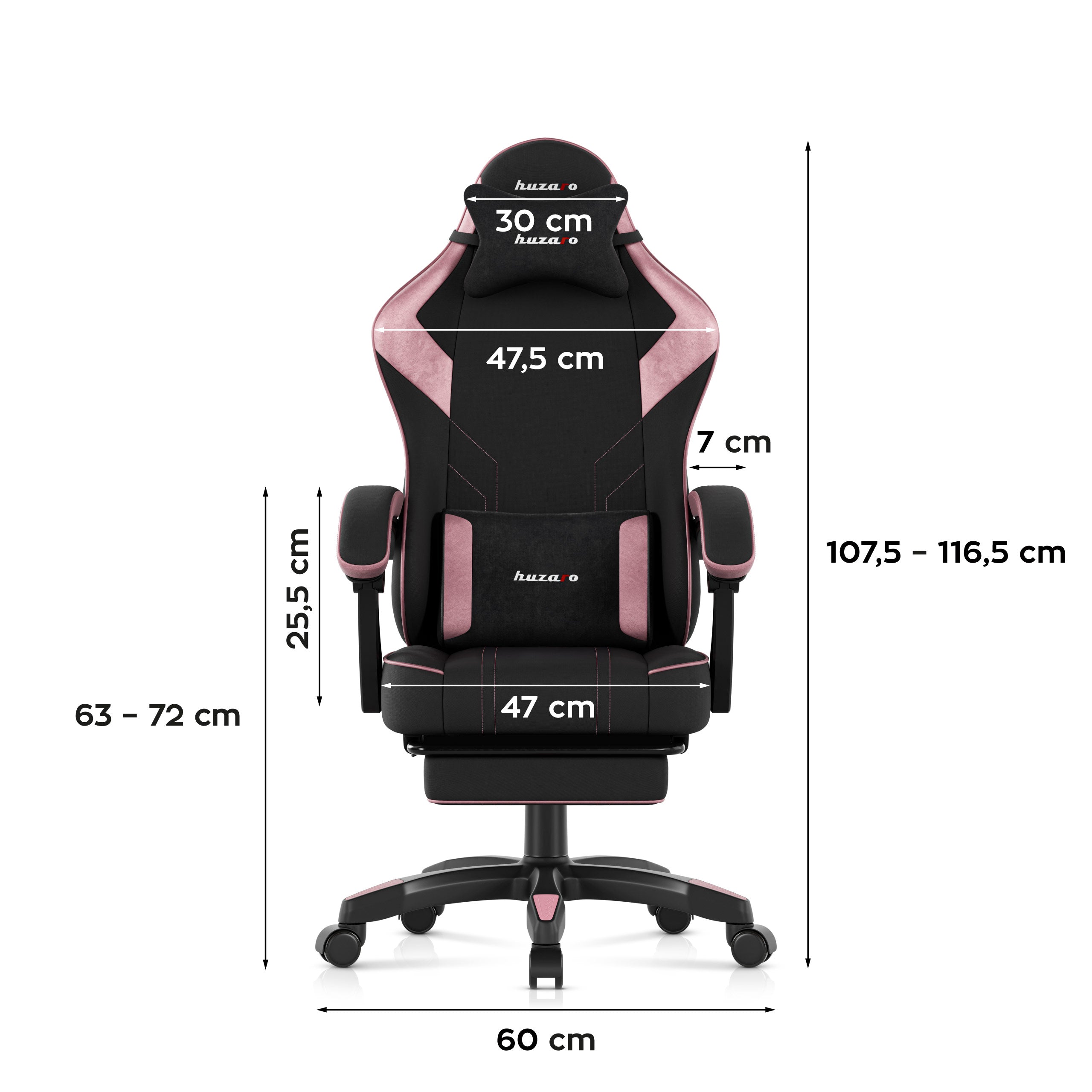 Huzaro Force 3.7 Pink gamingstoel
