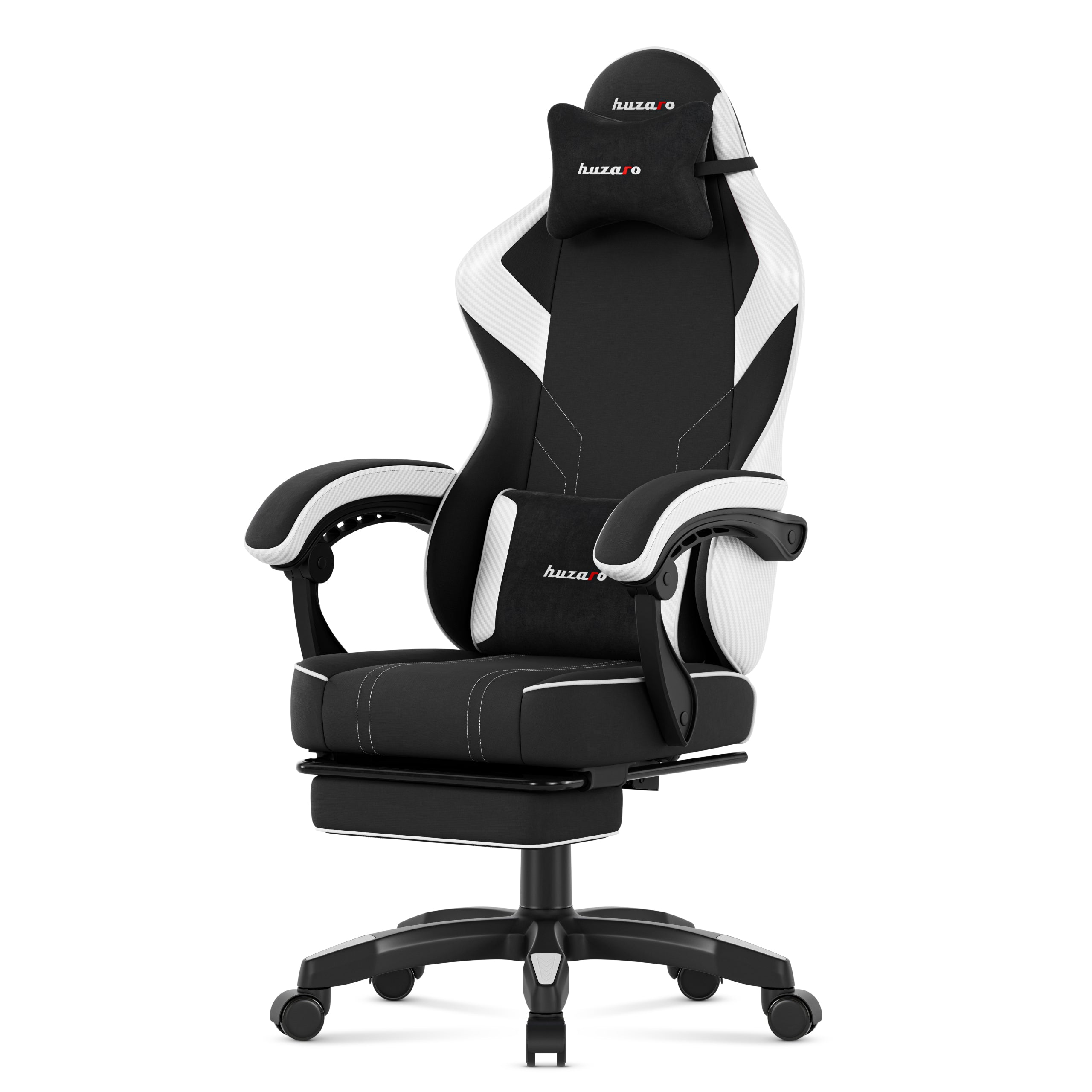 Huzaro Force 3.7 White Carbon gamingstoel