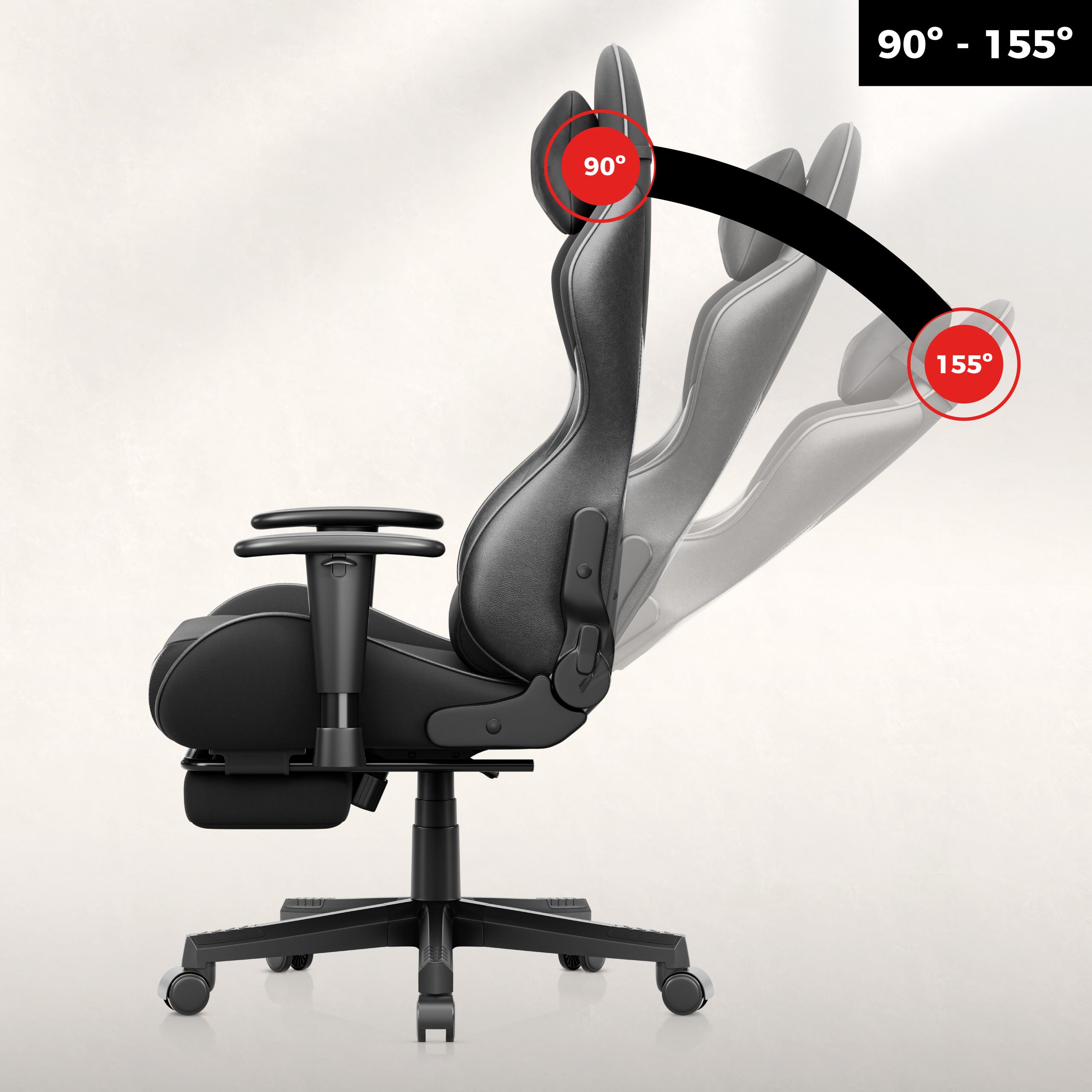 Gravity Duo-functie – rugleuning kantelbaar tot 155°