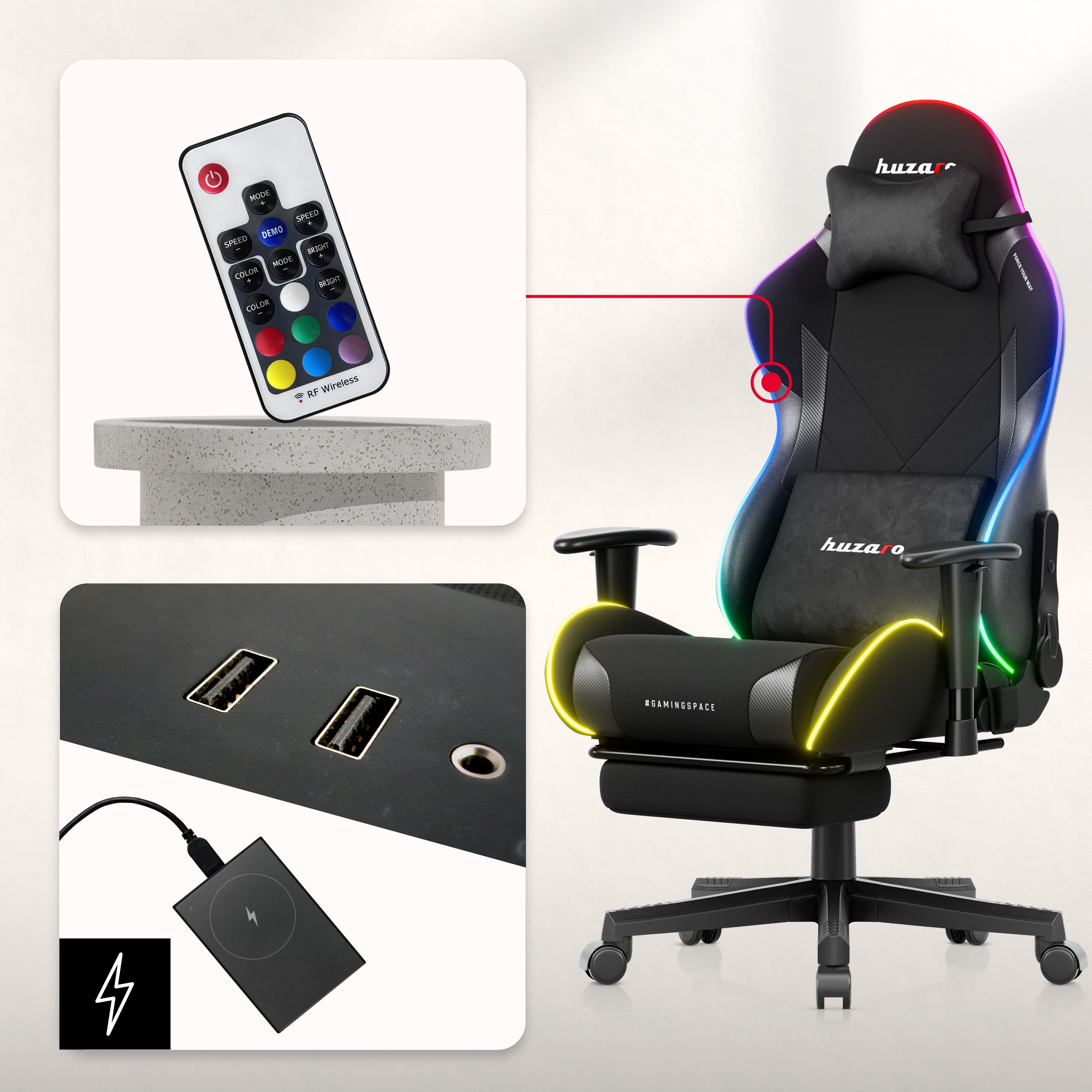 Opvallende RGB-verlichting
