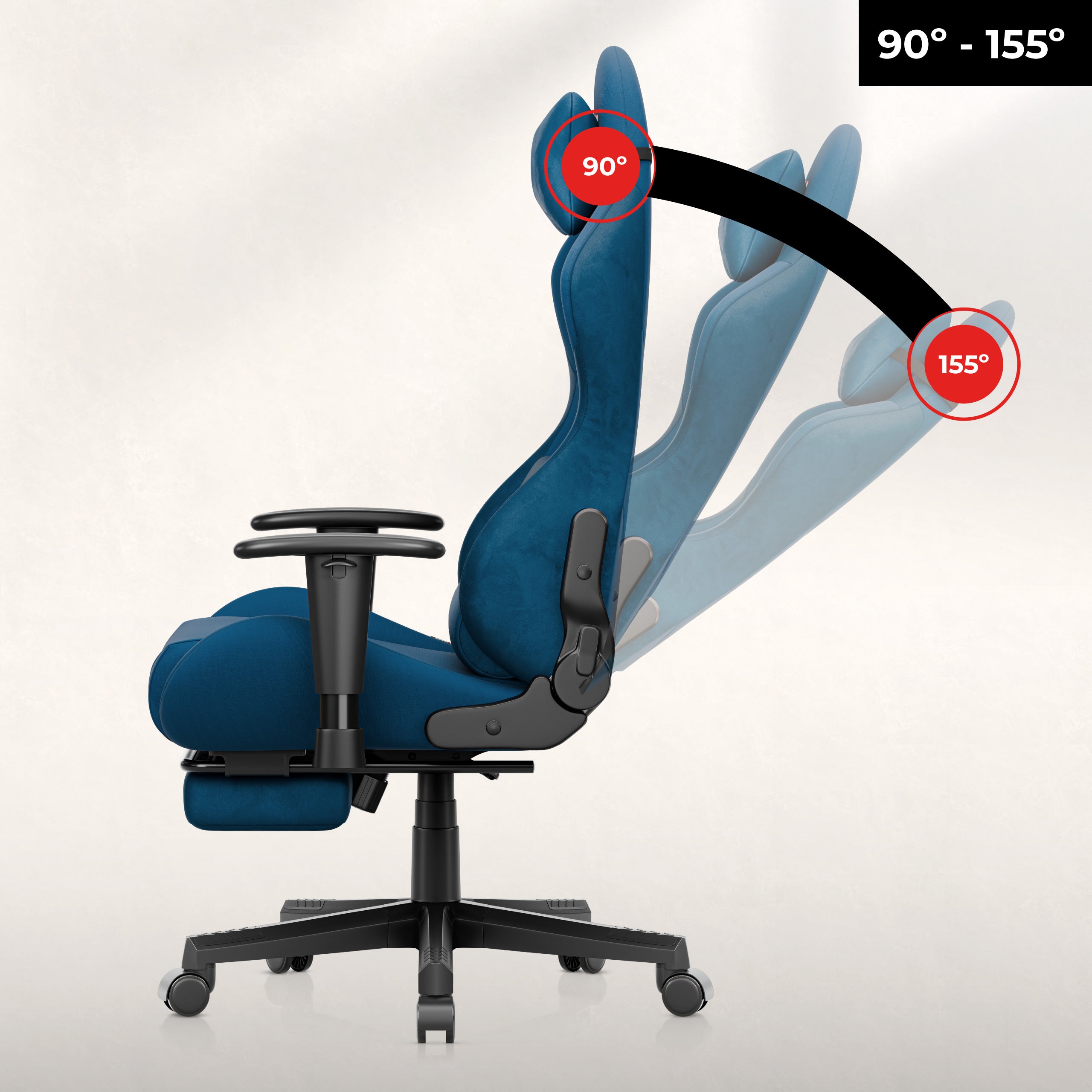 Gravity Duo-functie – rugleuning kantelbaar tot 155°