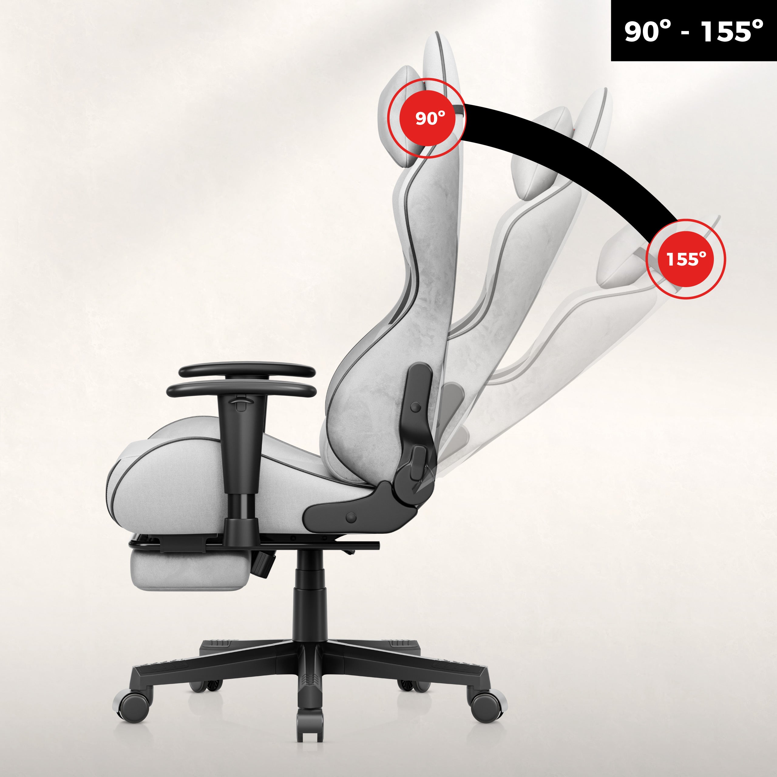 Gravity Duo-functie – rugleuning kantelbaar tot 155°