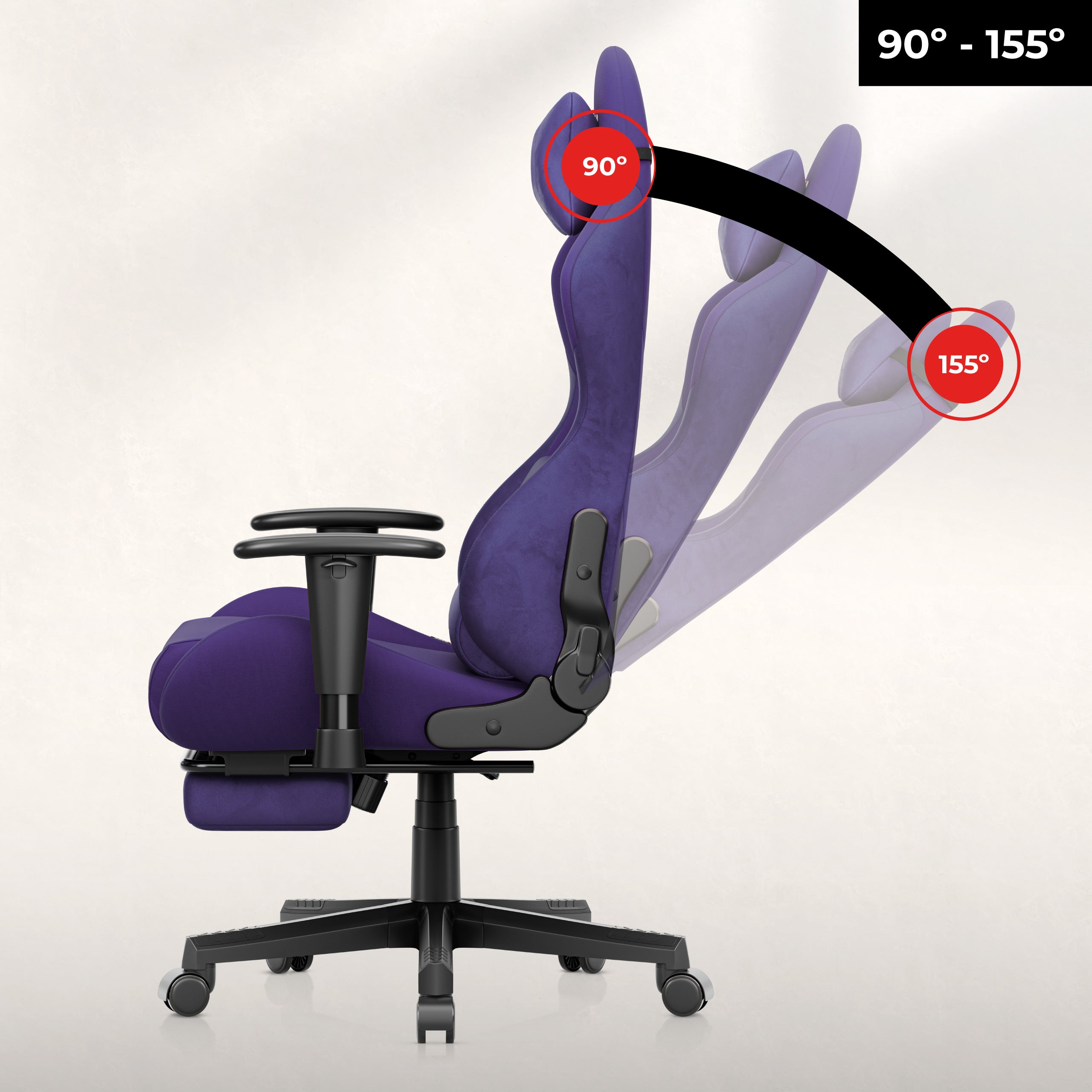 Gravity Duo-functie – rugleuning kantelbaar tot 155°