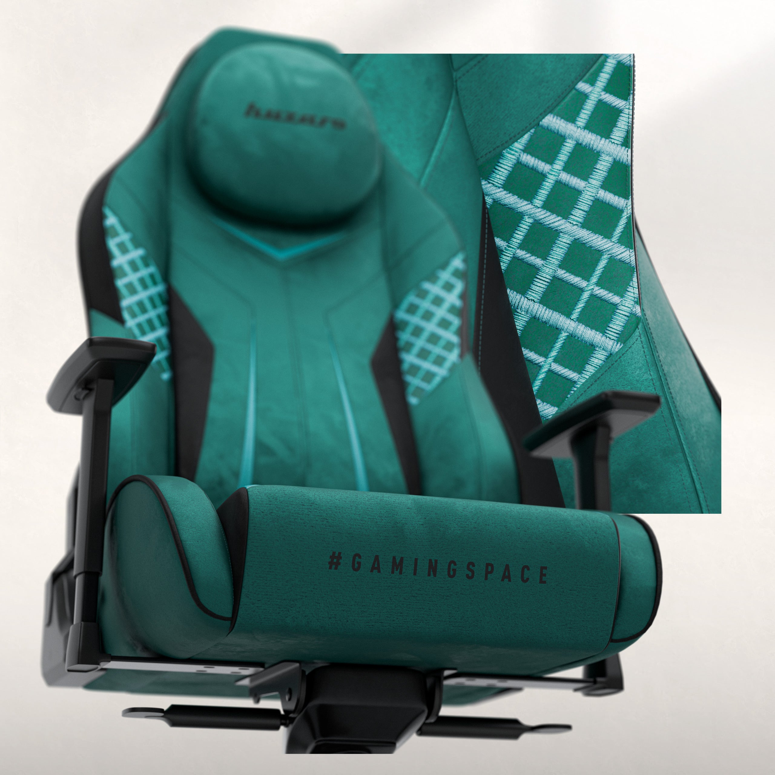 Huzaro Force 8.3 Green gamingstoel van suède