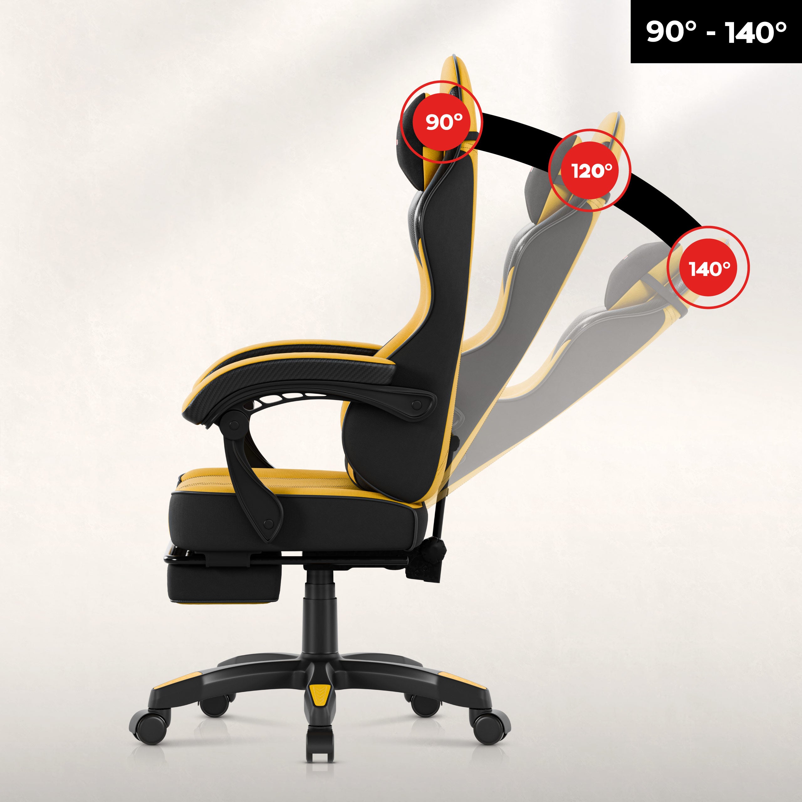 Huzaro Force 3.7 Yellow gamingstoel