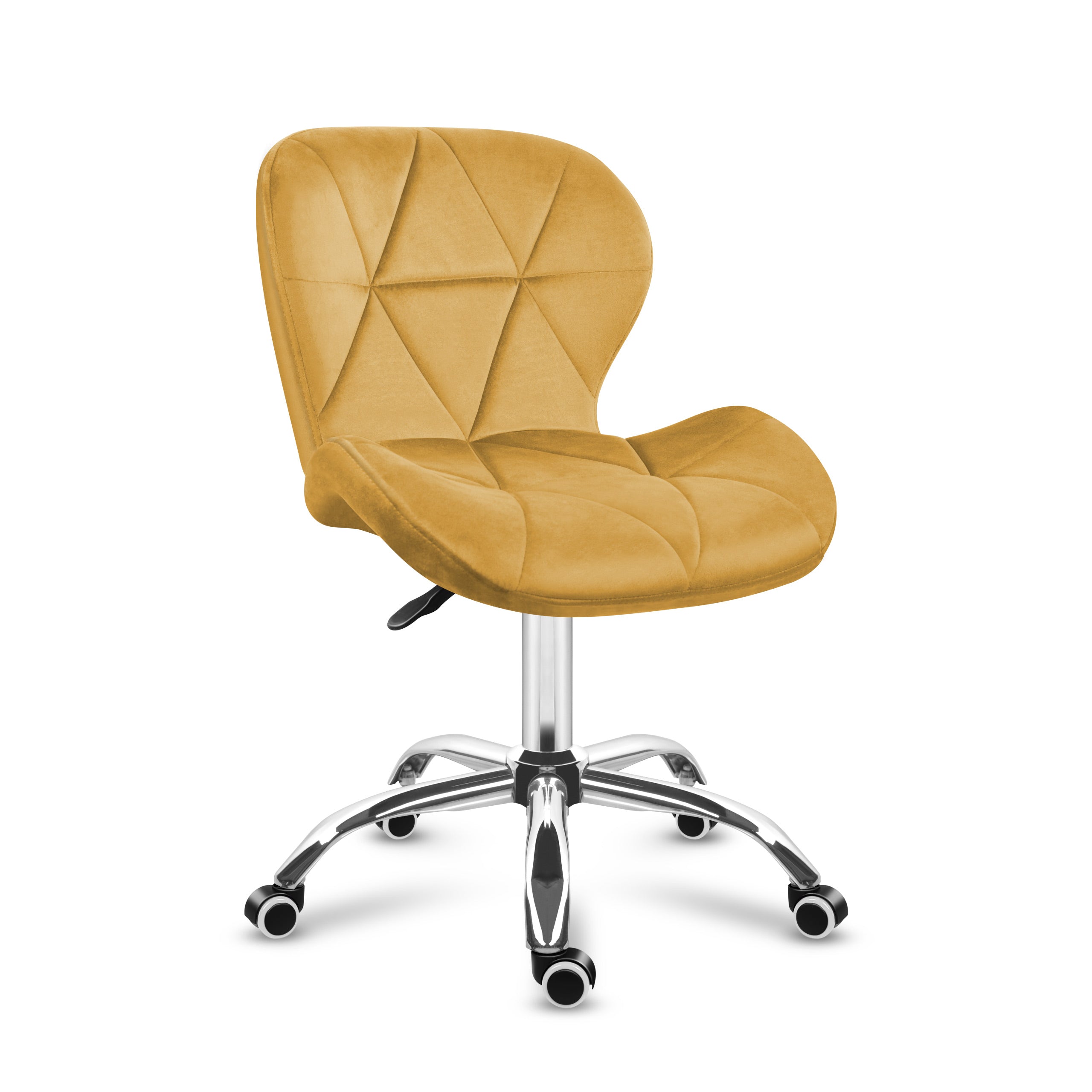 Mark Adler Future 3.0 draaistoel van velours, geel