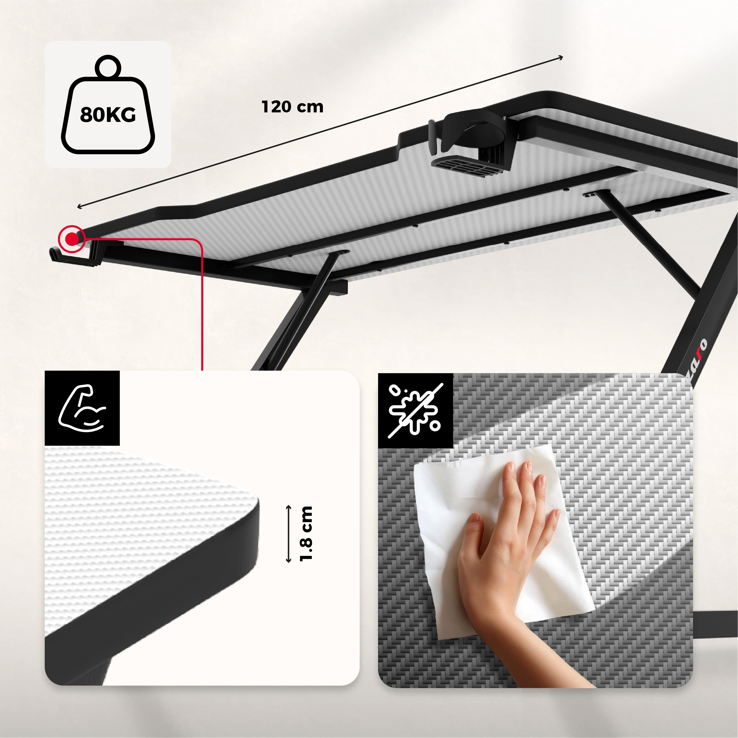 Werkblad met Carbon Flex-coating