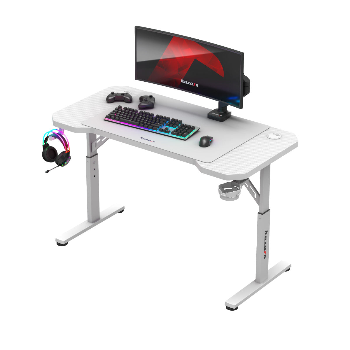 HUZARO Hero 2.6 White gamingbureau, 120 cm
