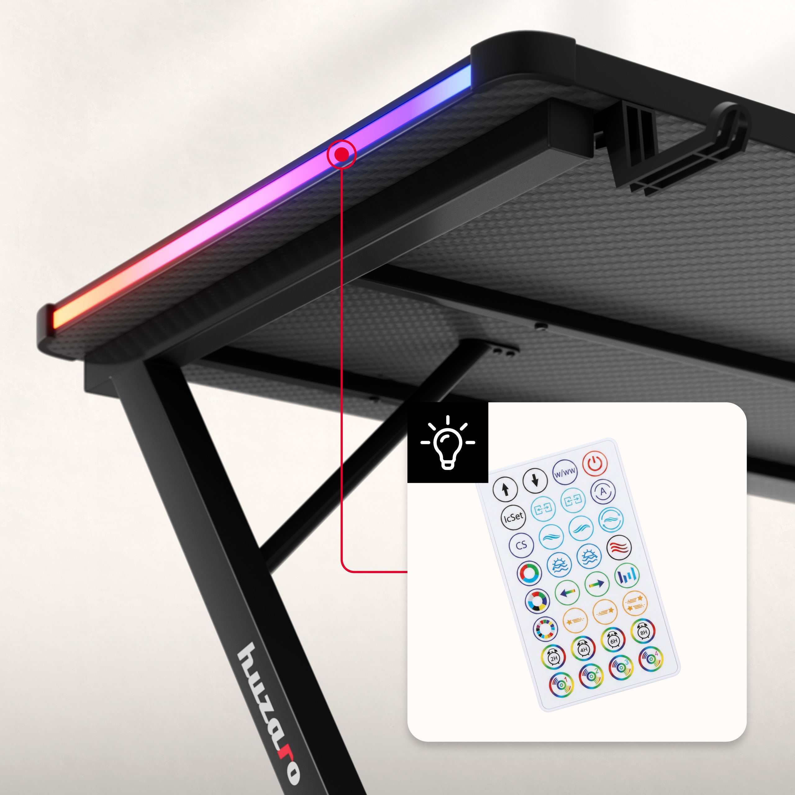 RGB-LED-verlichting, bedienbaar met een handige afstandsbediening