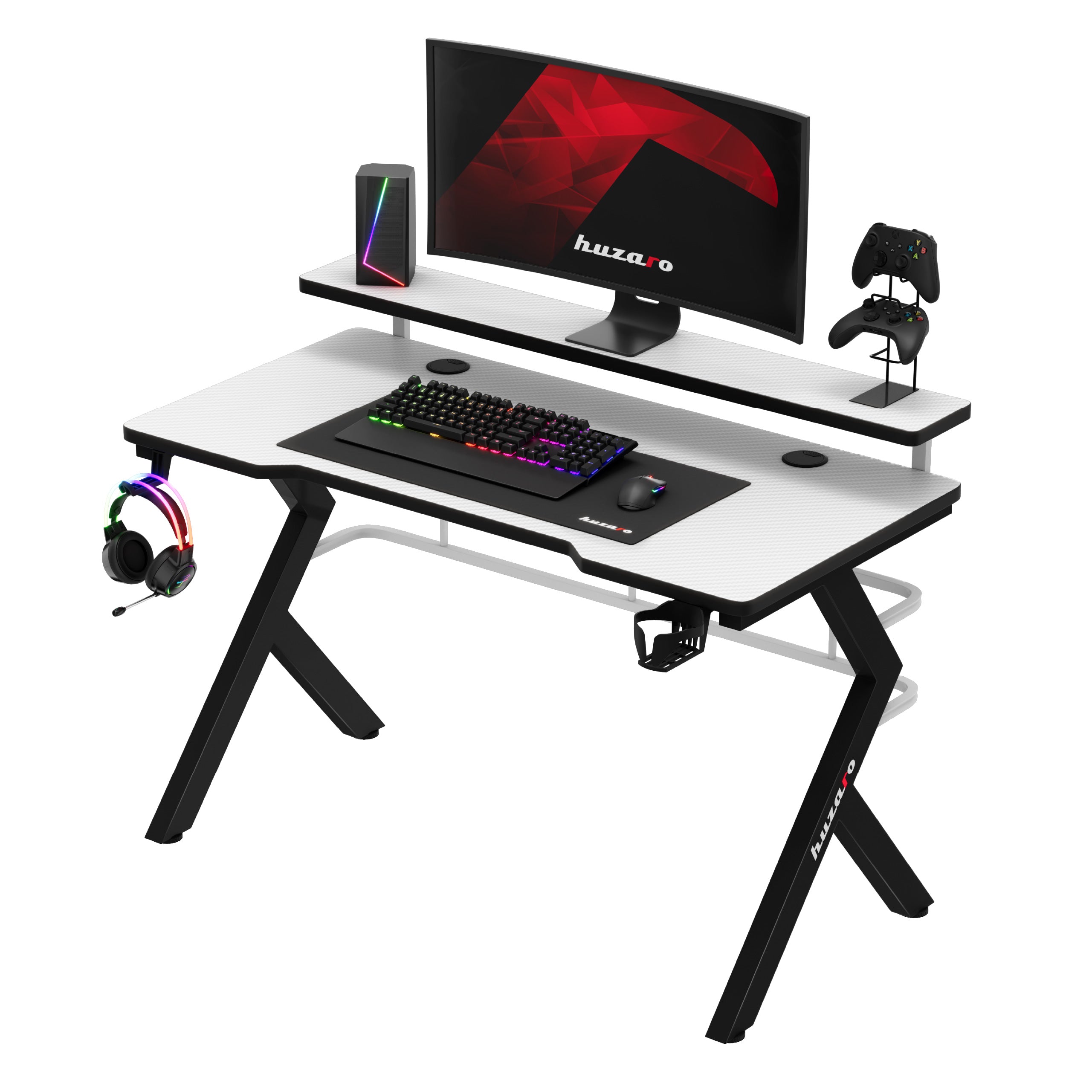 Huzaro Hero 5.0 White gamingbureau, 120 cm