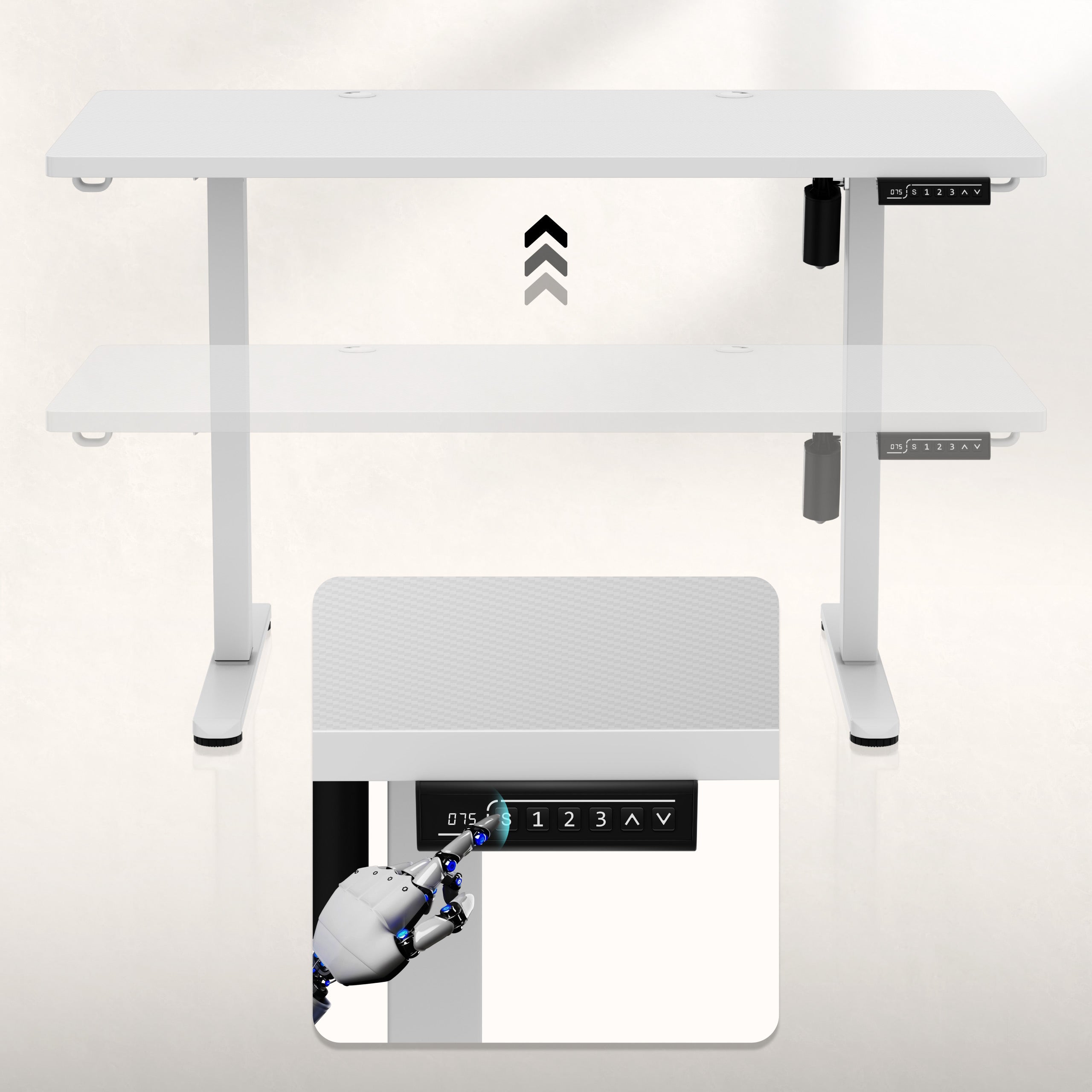 ErgoHub Flex-bedieningspaneel met instellingenopslag