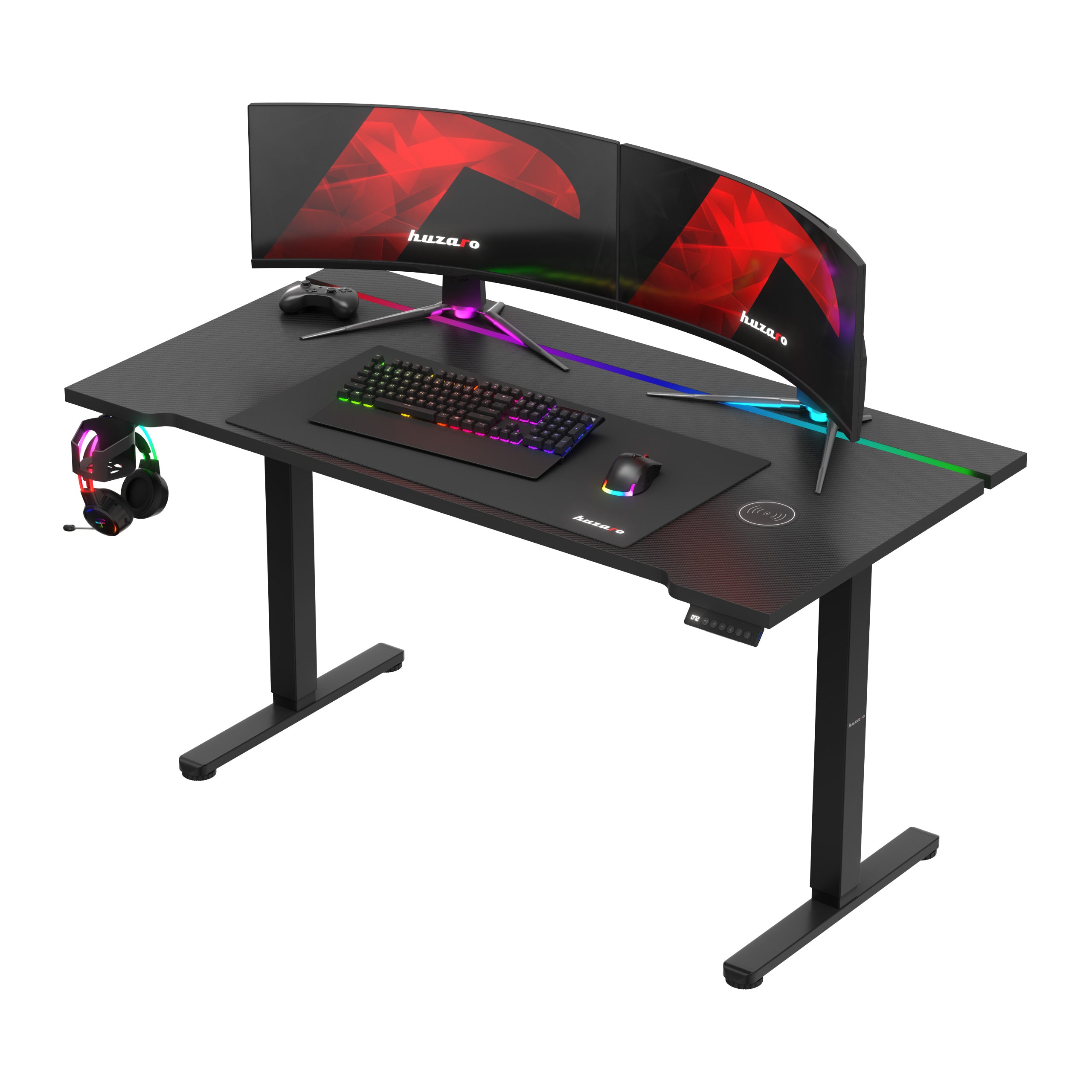 Huzaro Hero 8.7 RGB LED elektrisch bureau, 140 cm