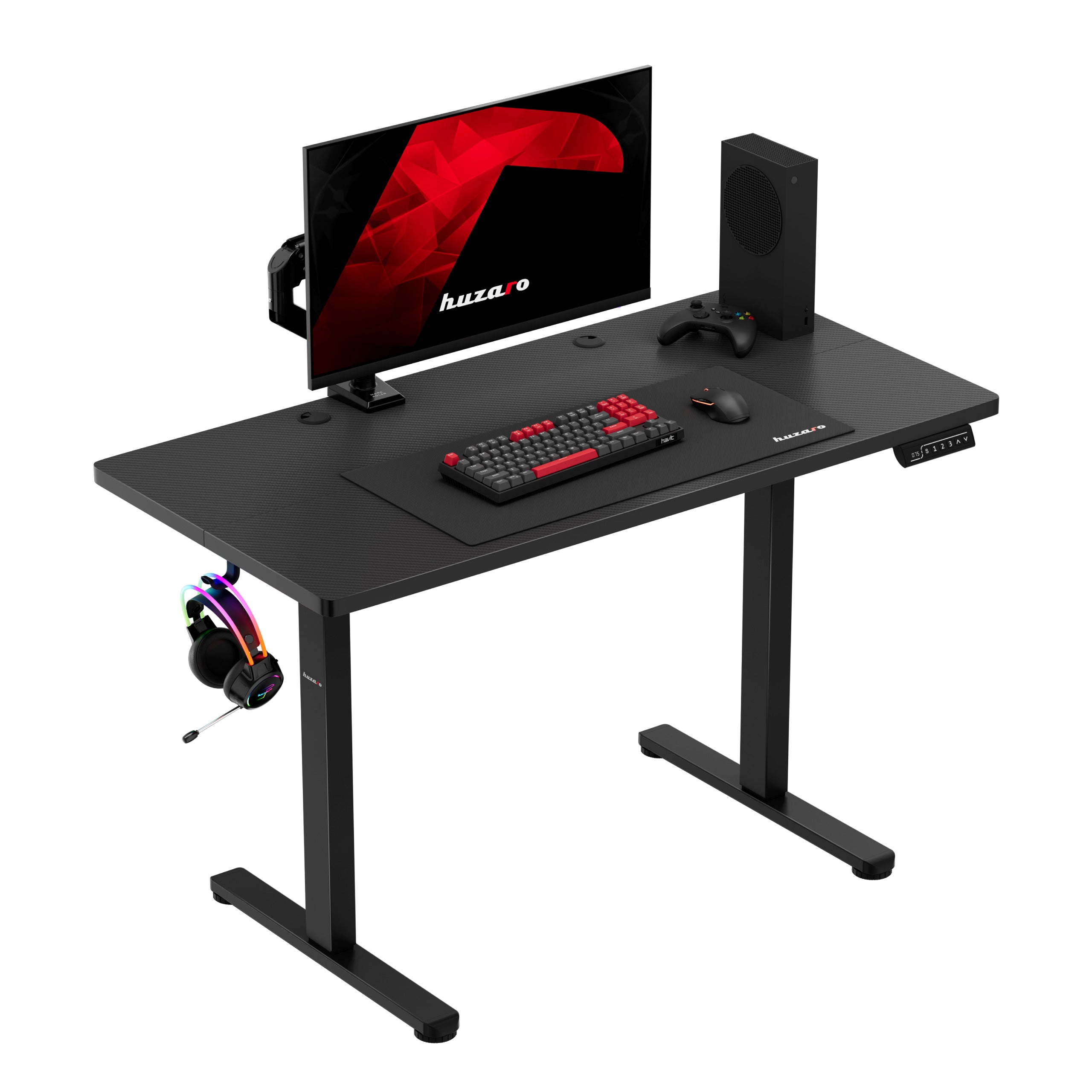 Huzaro Hero 8.1 Black elektrisch gamingbureau