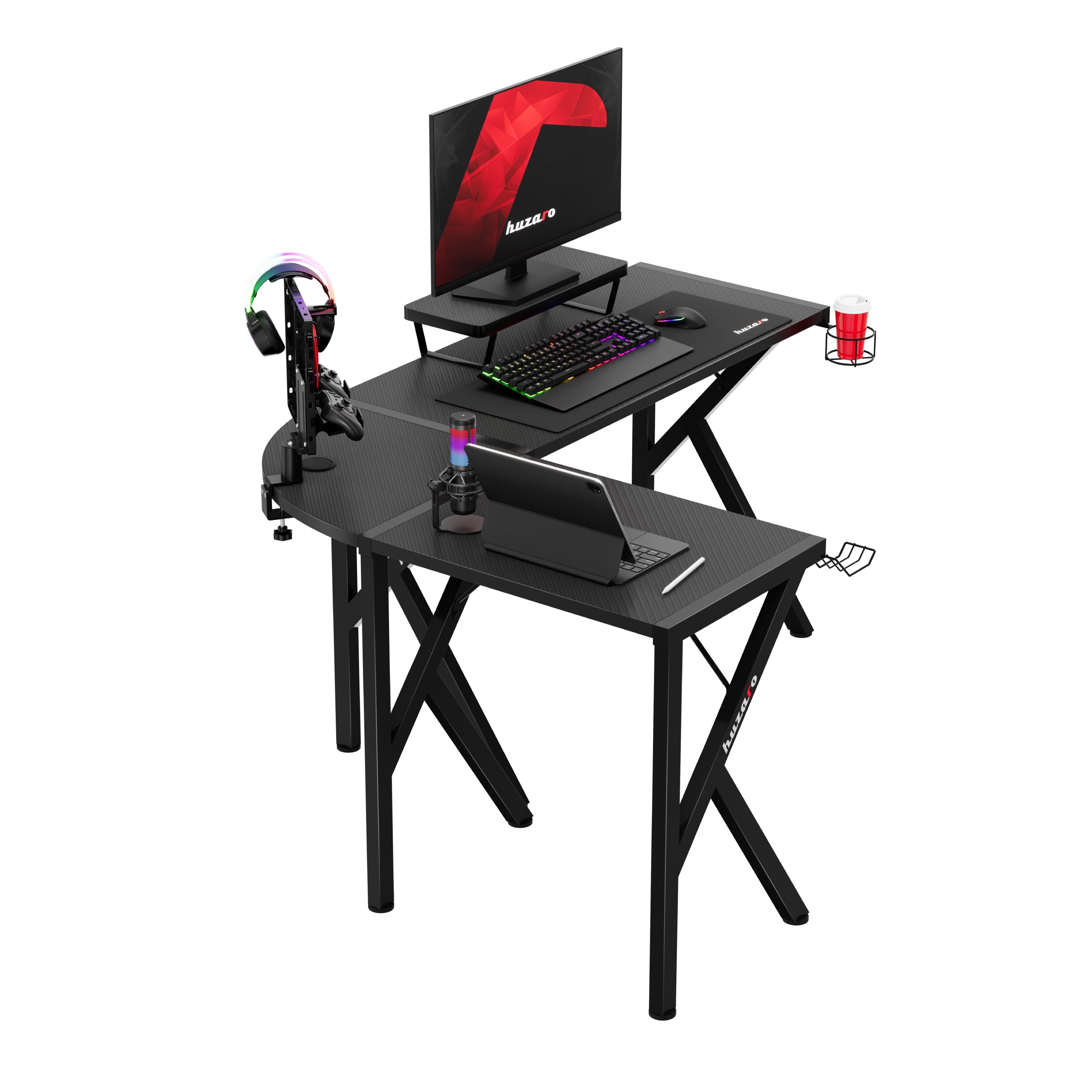 Huzaro Hero 6.3 Black 154 cm gaming-hoekbureau