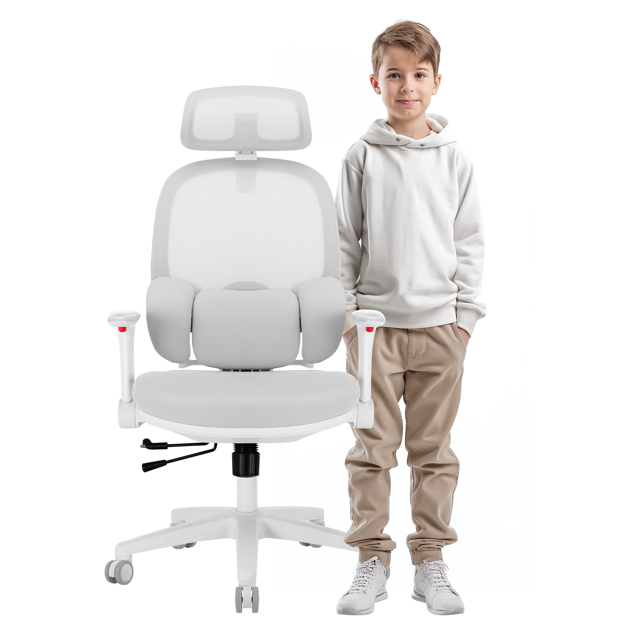 Ergonomische kinderfauteuil Mark Adler Junior 6.3 Grey