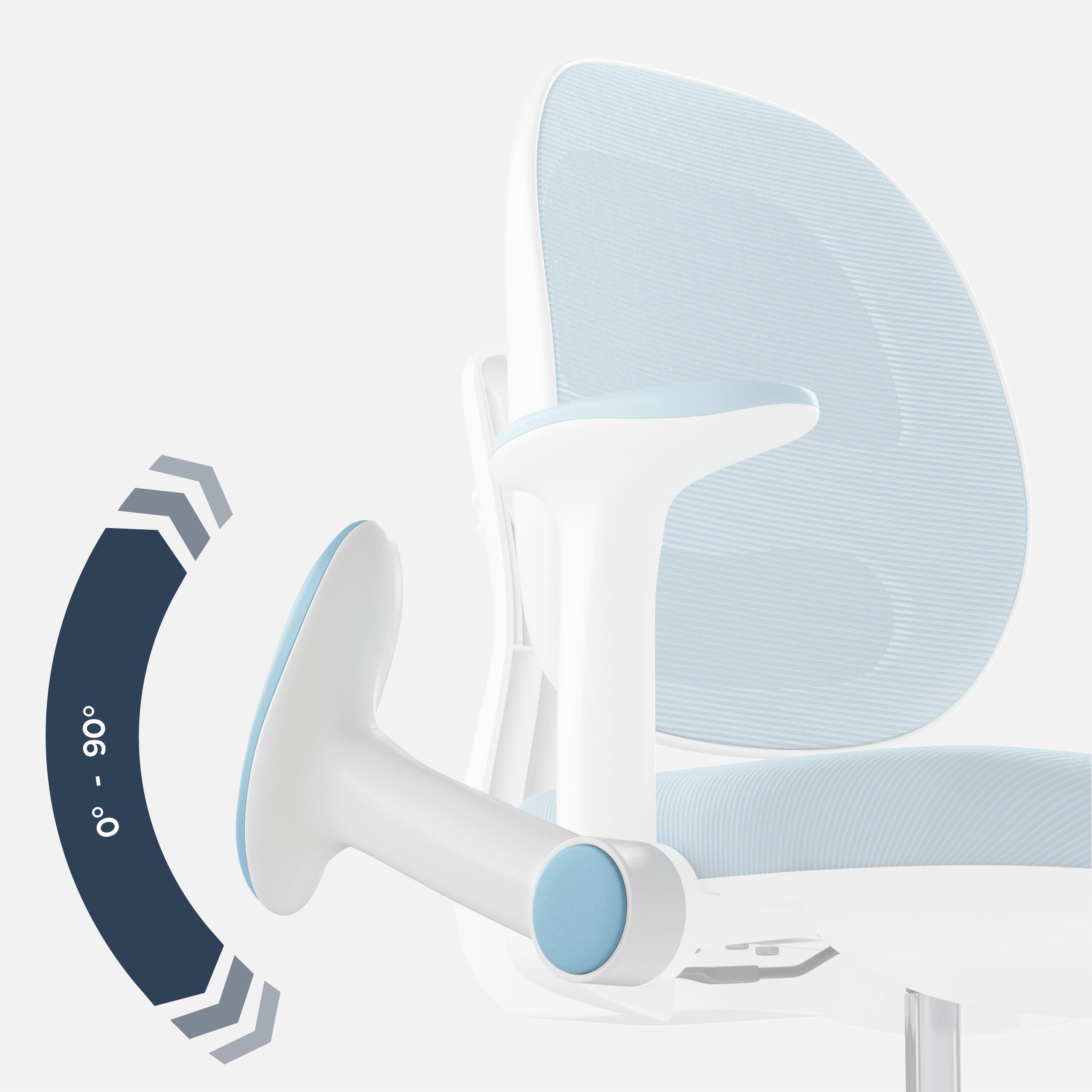 Ergonomische bureaustoel voor kinderen: Mark Adler Junior 3.6 Blue