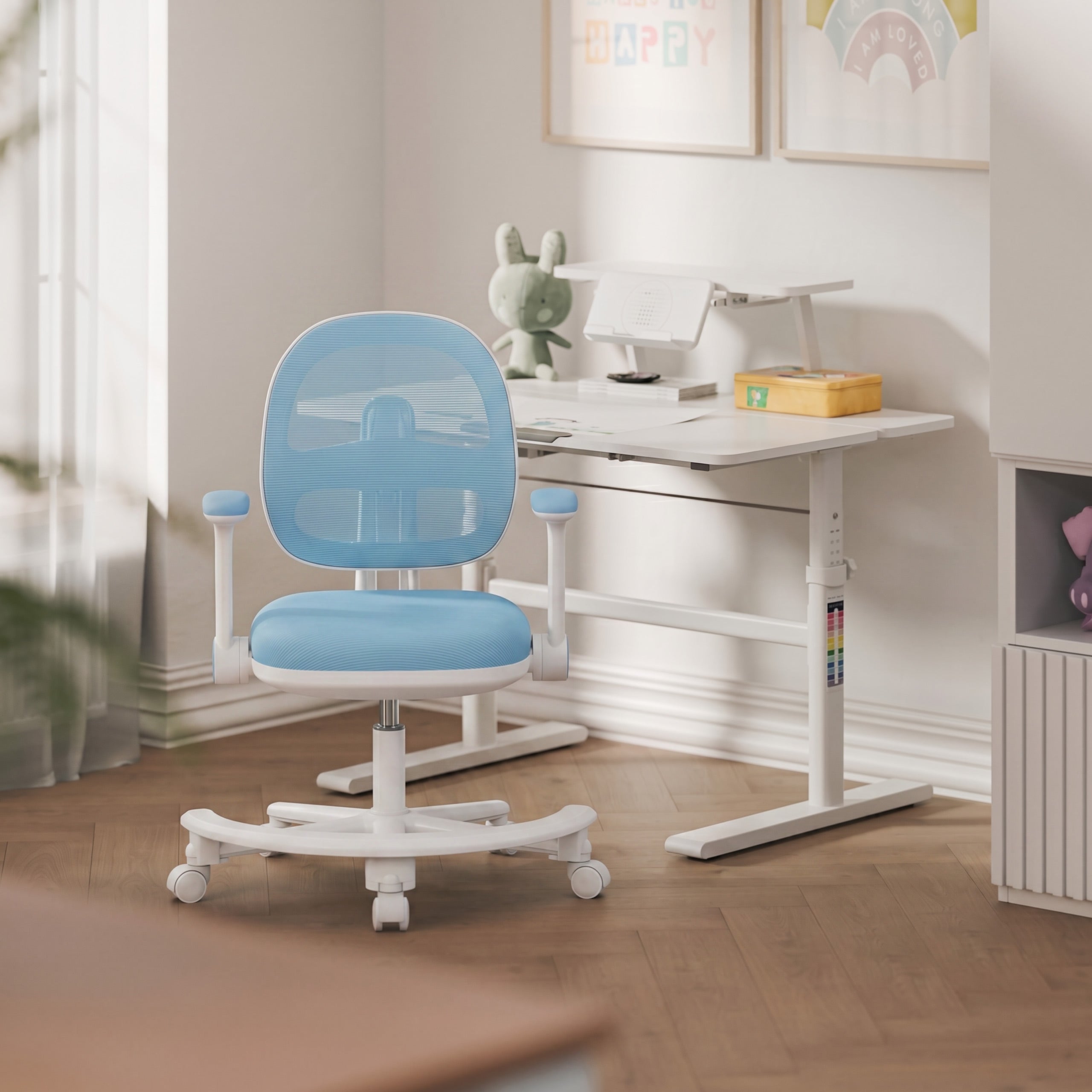 Ergonomische bureaustoel voor kinderen: Mark Adler Junior 3.6 Blue