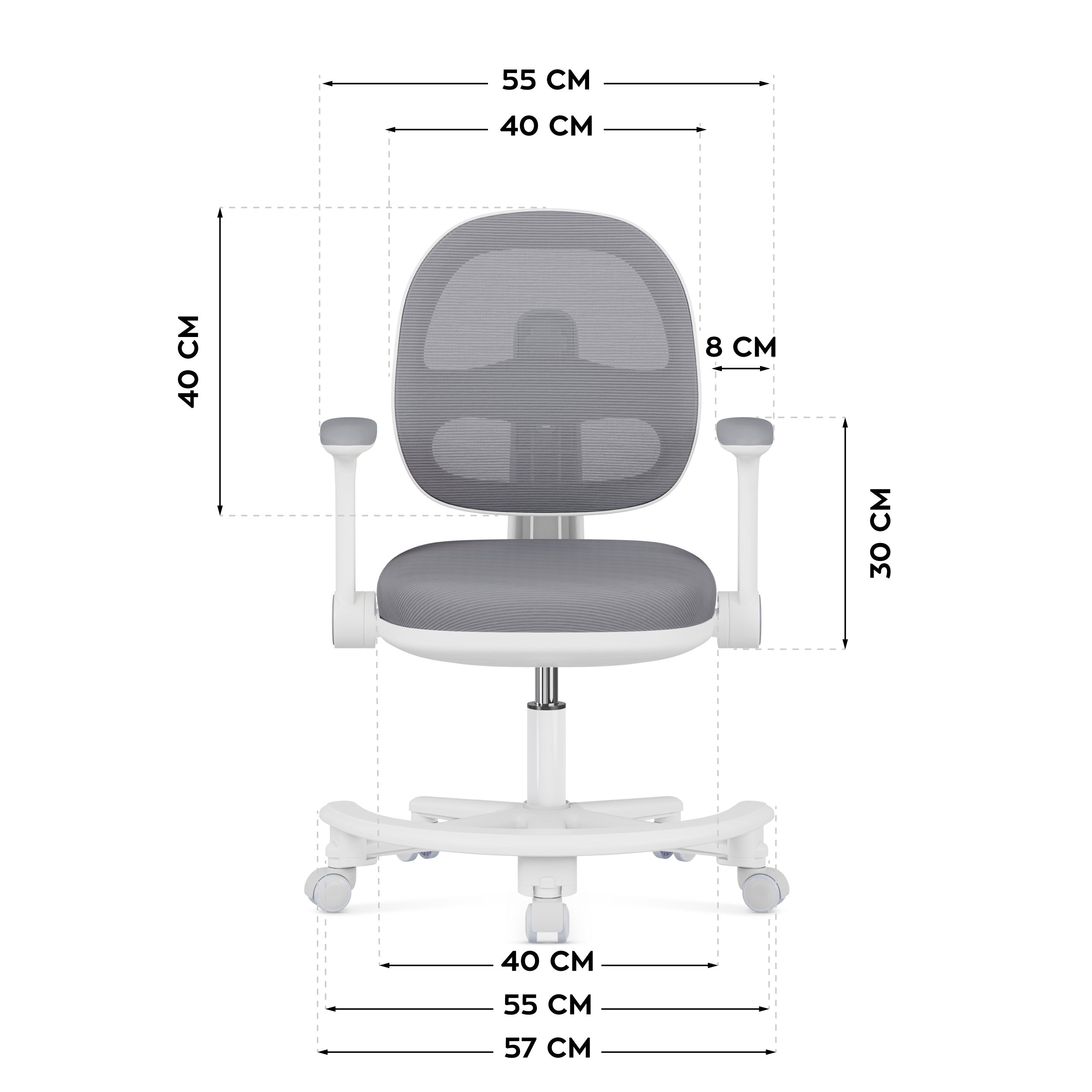 Ergonomische bureaustoel voor kinderen: Mark Adler Junior 3.6 Grey