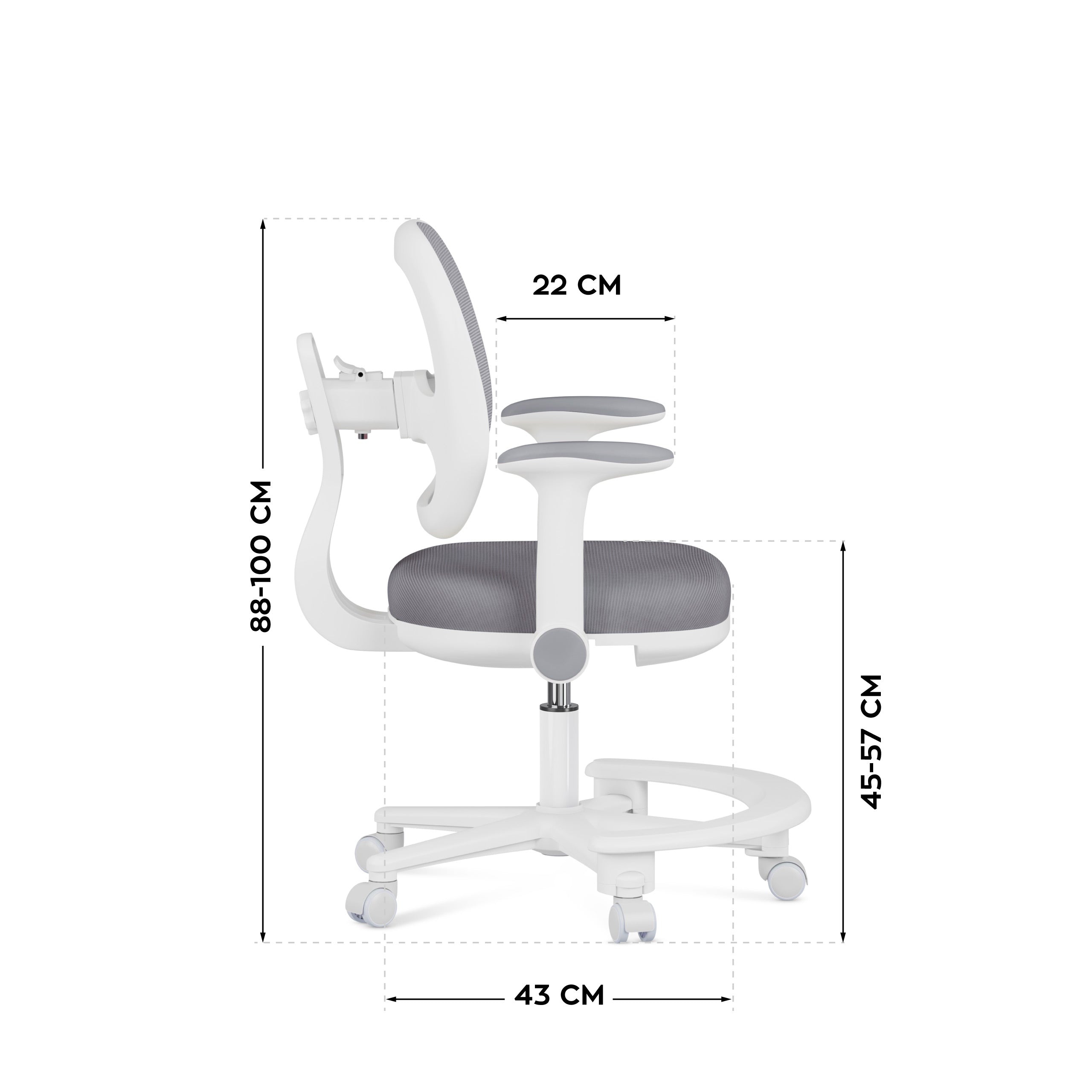 Ergonomische bureaustoel voor kinderen: Mark Adler Junior 3.6 Grey