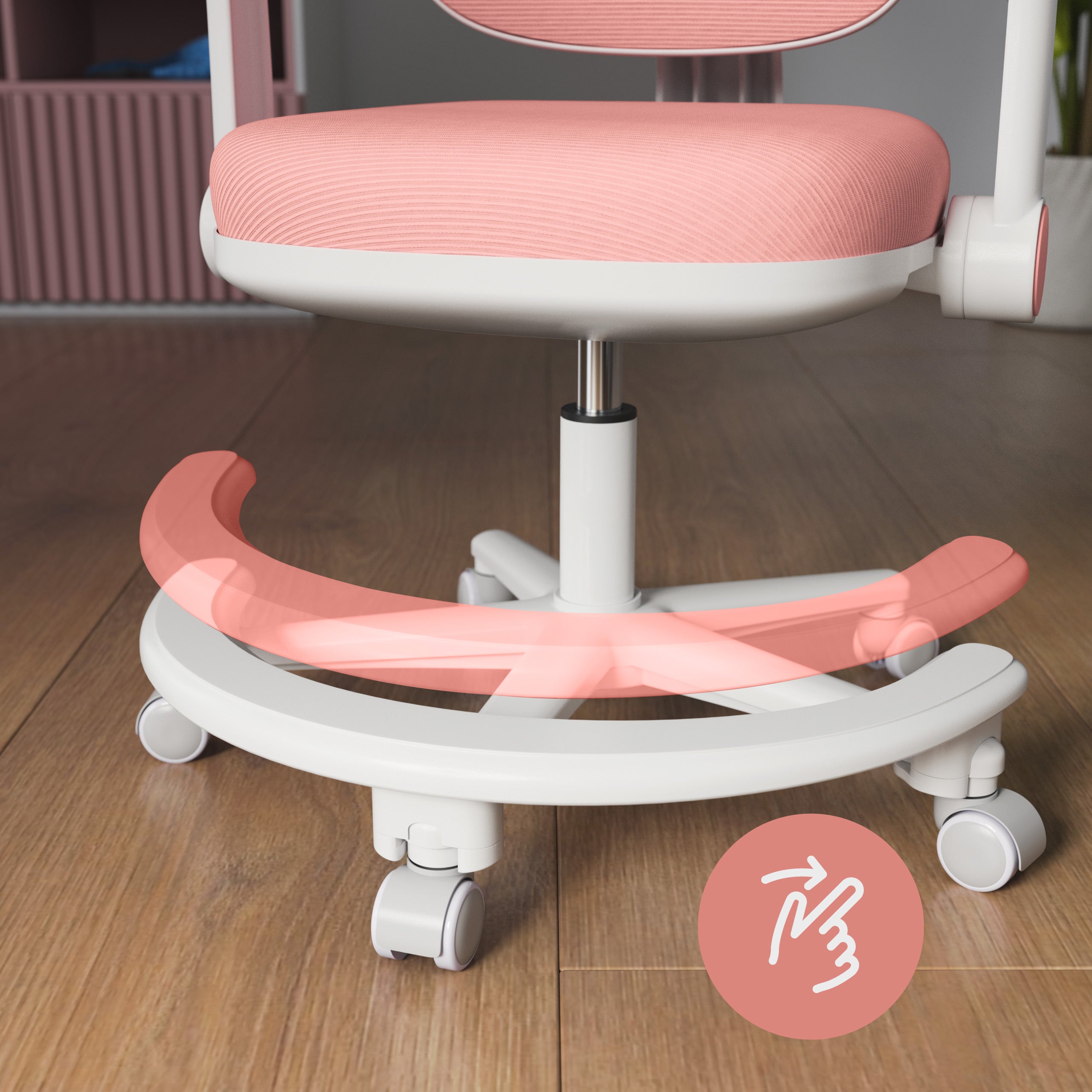 Ergonomische bureaustoel voor kinderen: Mark Adler Junior 3.6 Pink