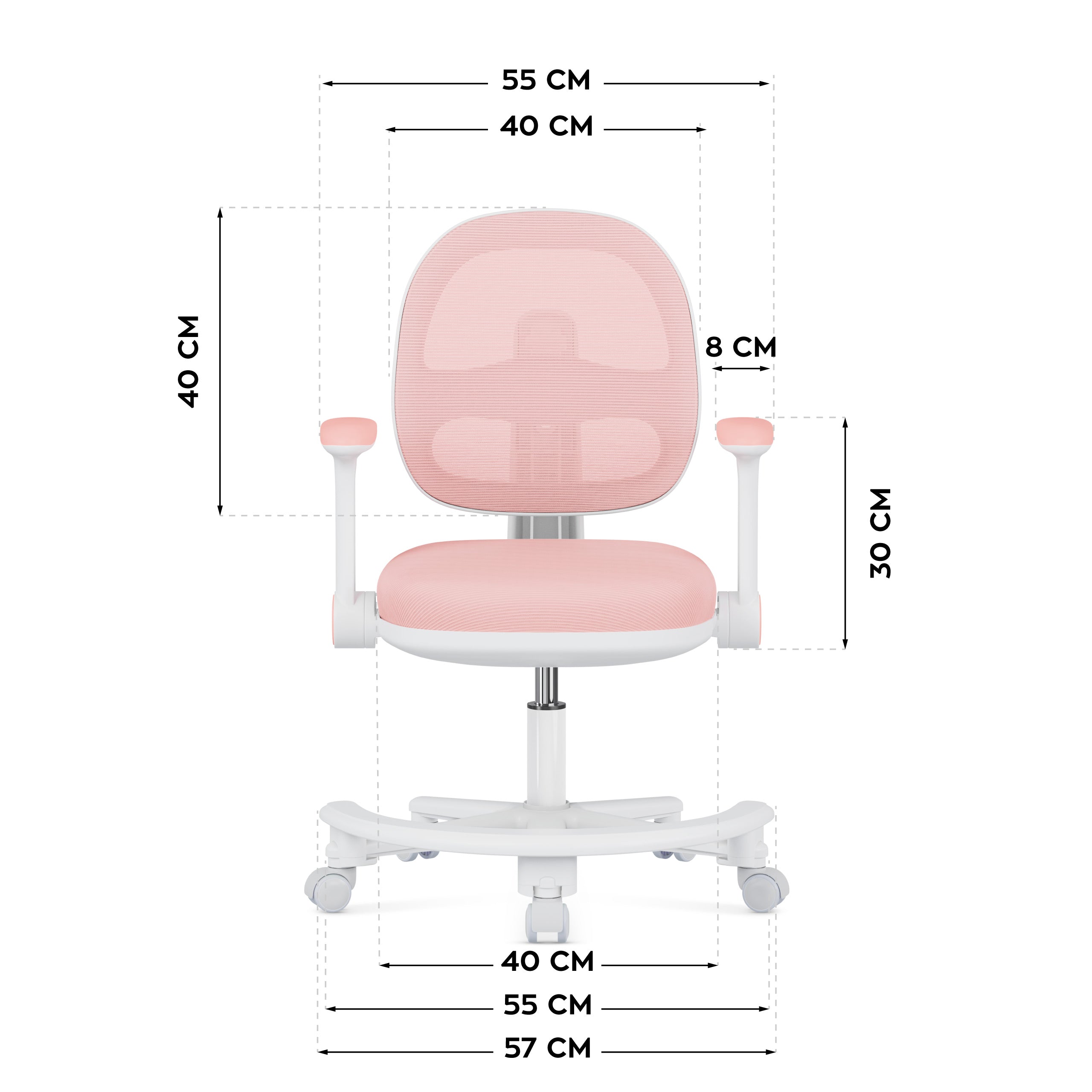 Ergonomische bureaustoel voor kinderen: Mark Adler Junior 3.6 Pink