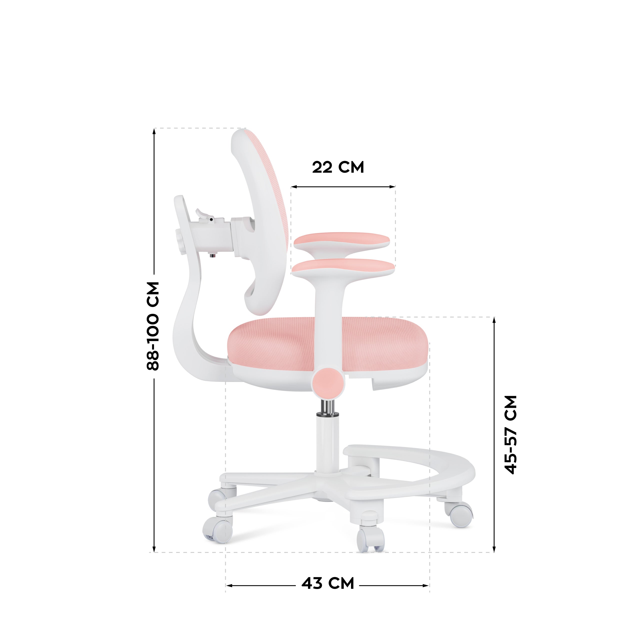 Ergonomische bureaustoel voor kinderen: Mark Adler Junior 3.6 Pink