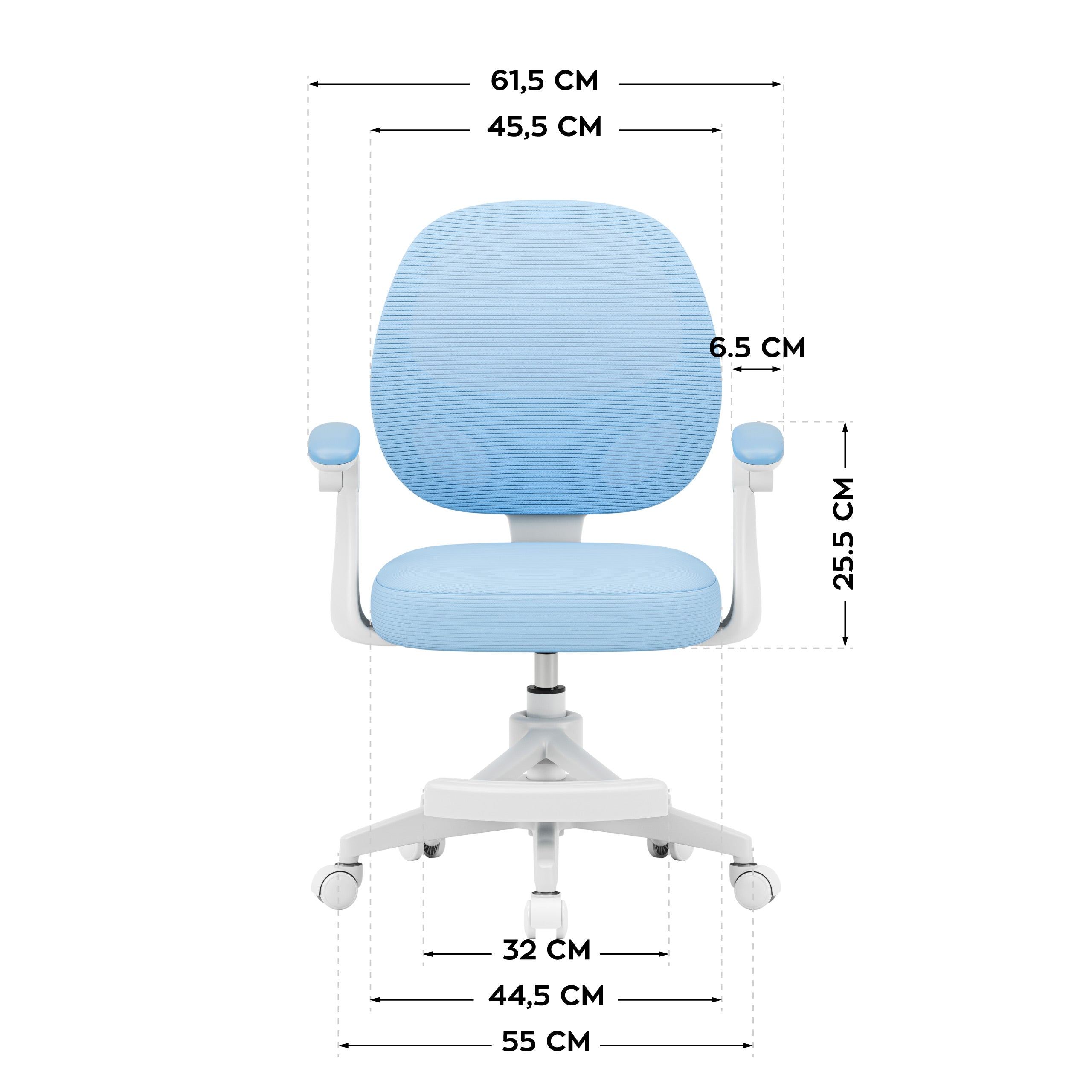 Mark Adler Junior 3.1 Blue draaistoel voor kinderen