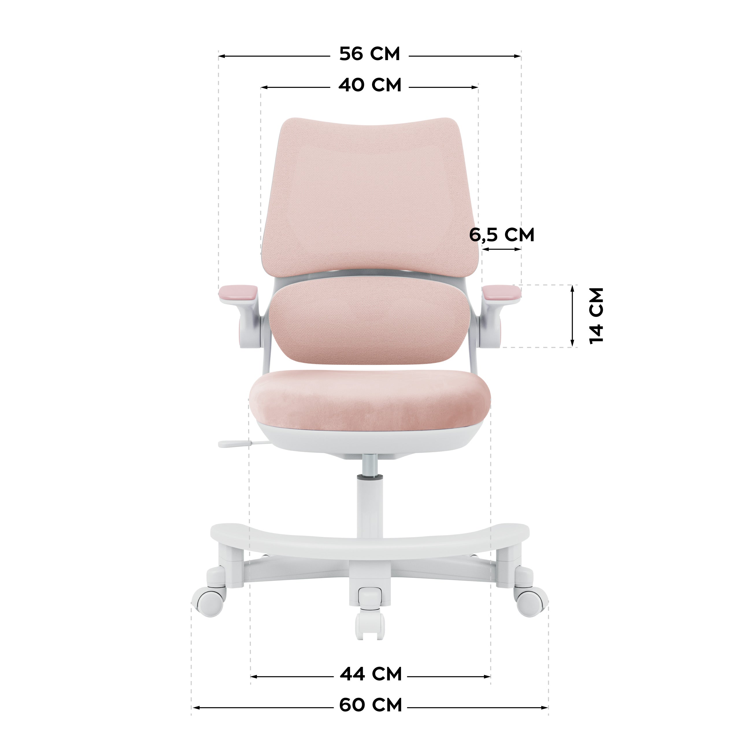 Mark Adler Junior 5.7 Pink bureaustoel voor kinderen