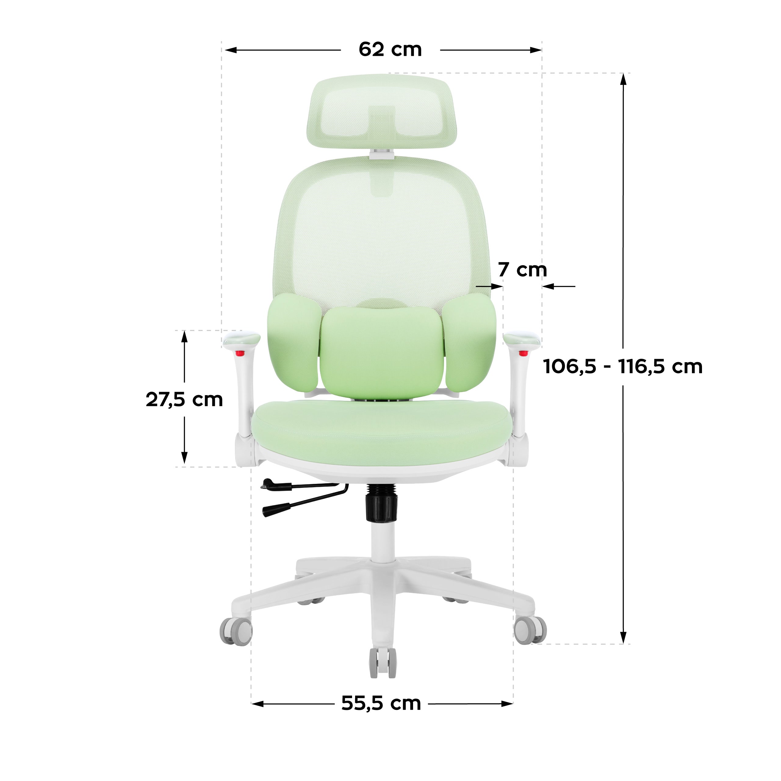Ergonomische kinderfauteuil Mark Adler Junior 6.3 Green