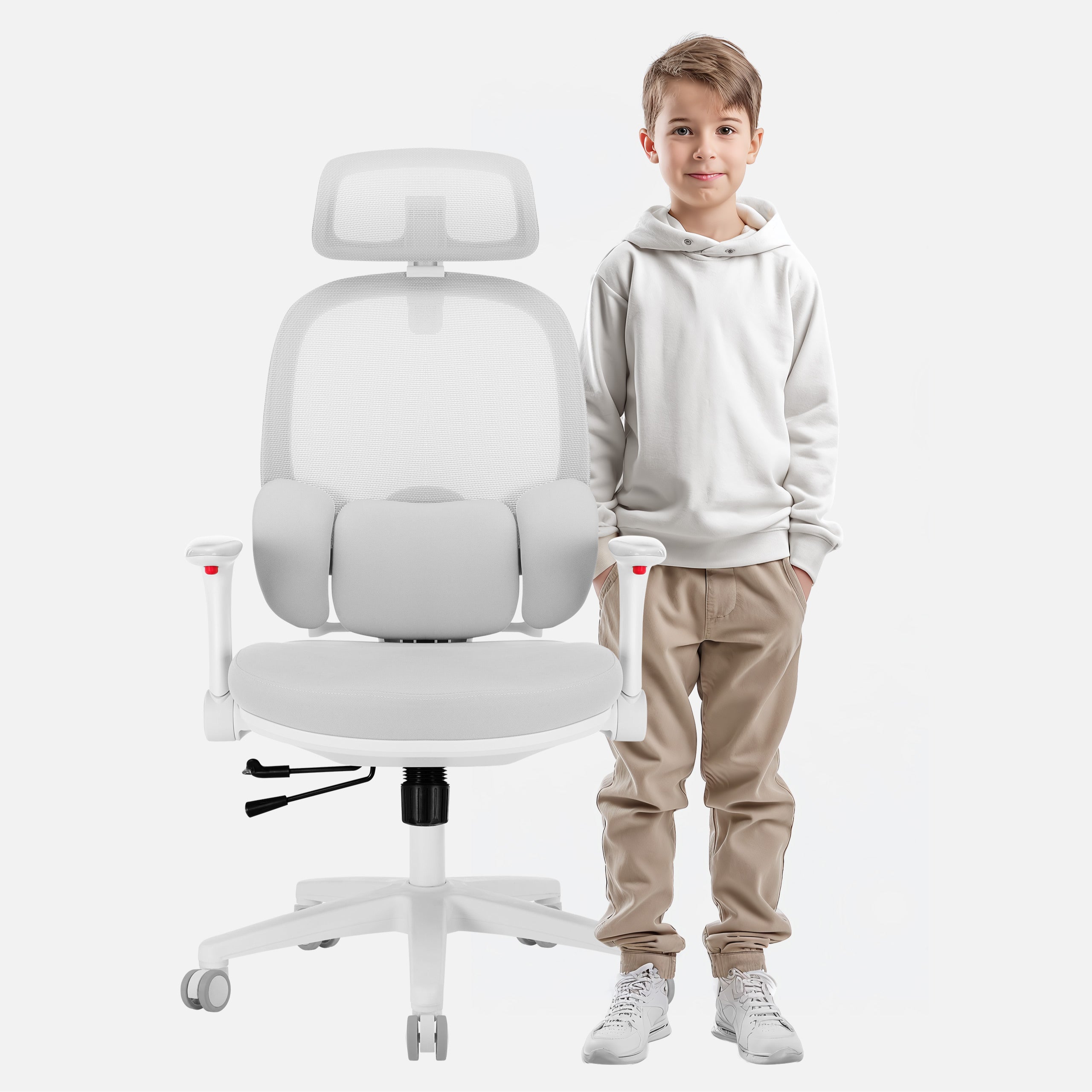 Ergonomische kinderfauteuil Mark Adler Junior 6.3 Grey