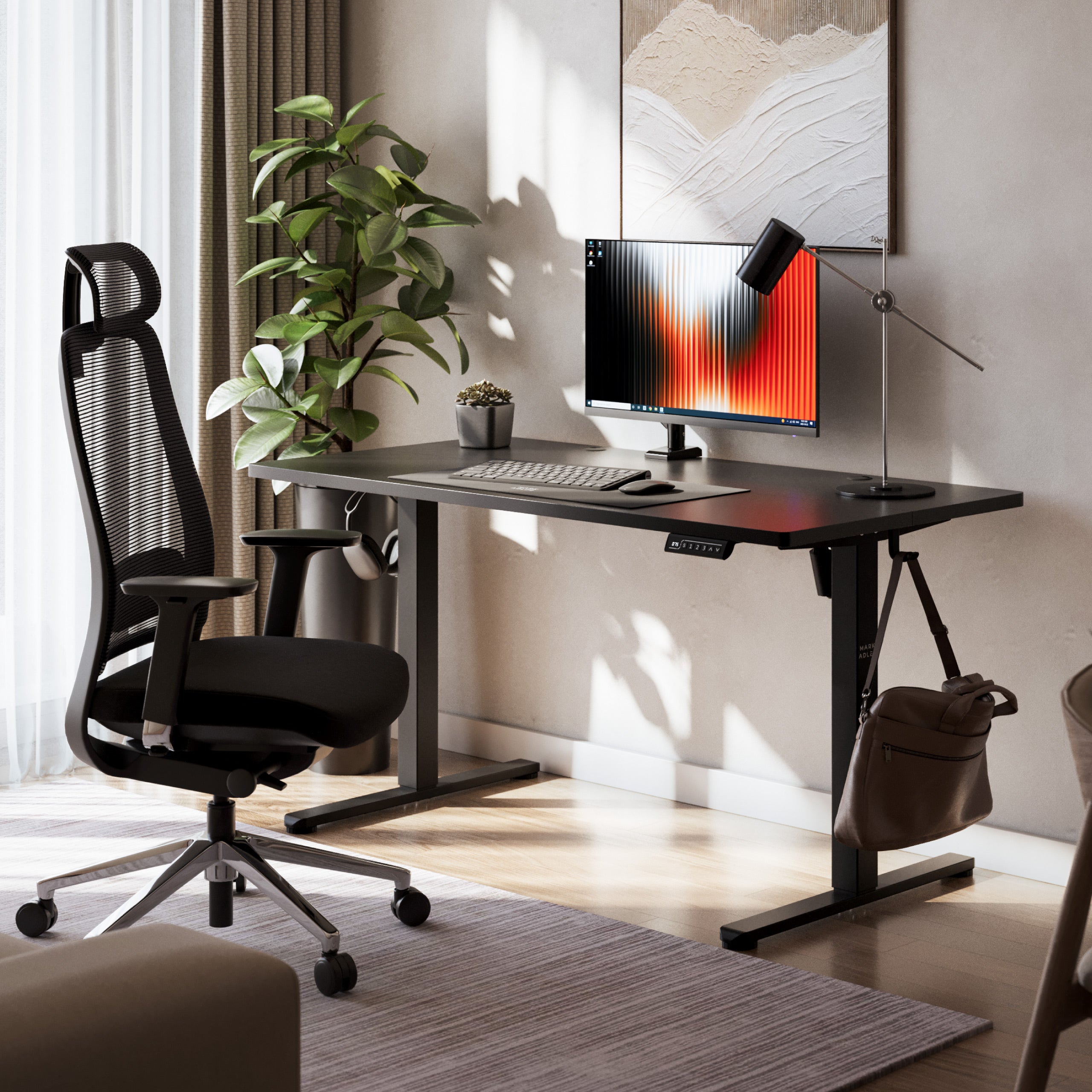 Mark Adler Leader 7.3 Black elektrisch verstelbaar bureau, 140 cm