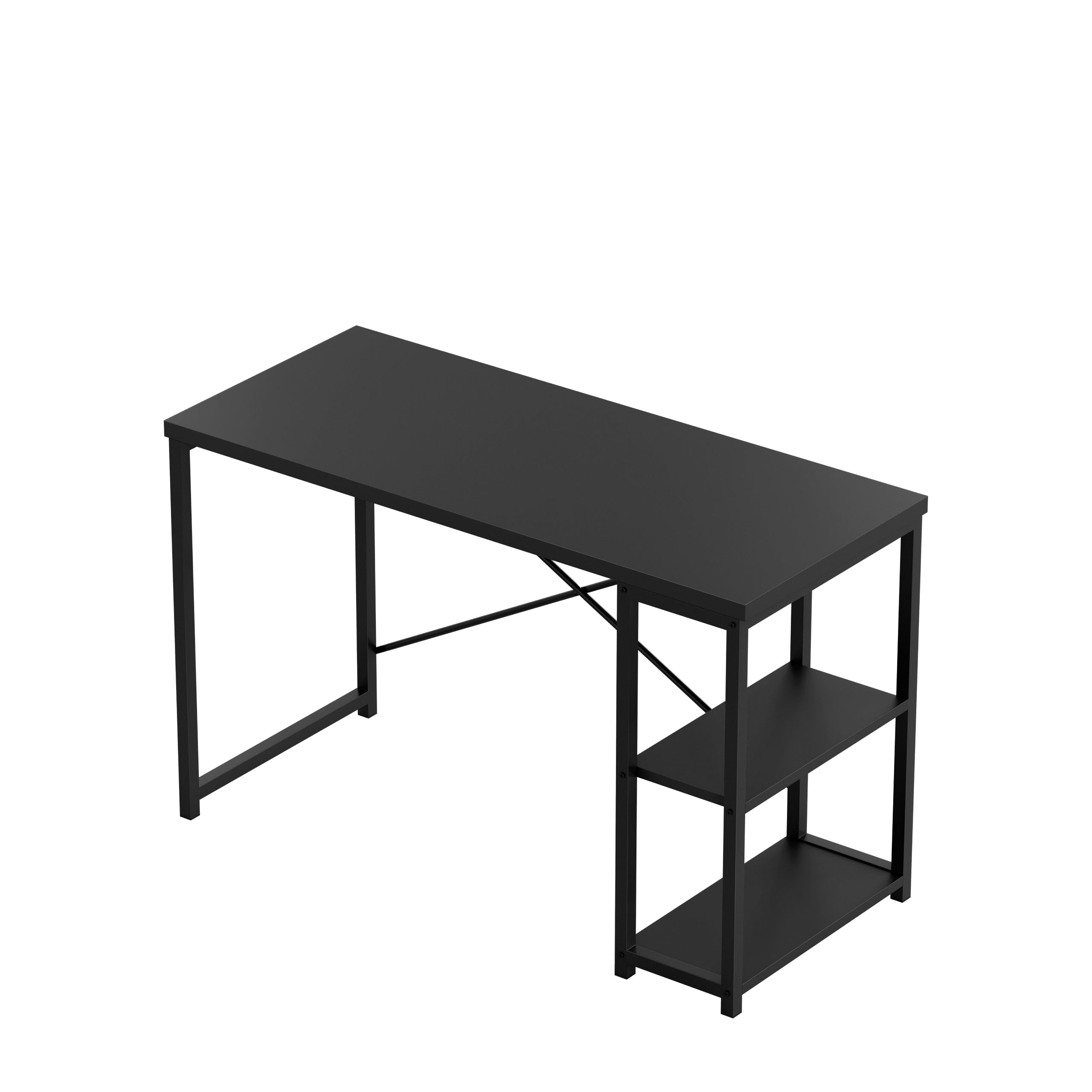 Bureau met planken Mark Adler Leader 2.0 Black 120 cm