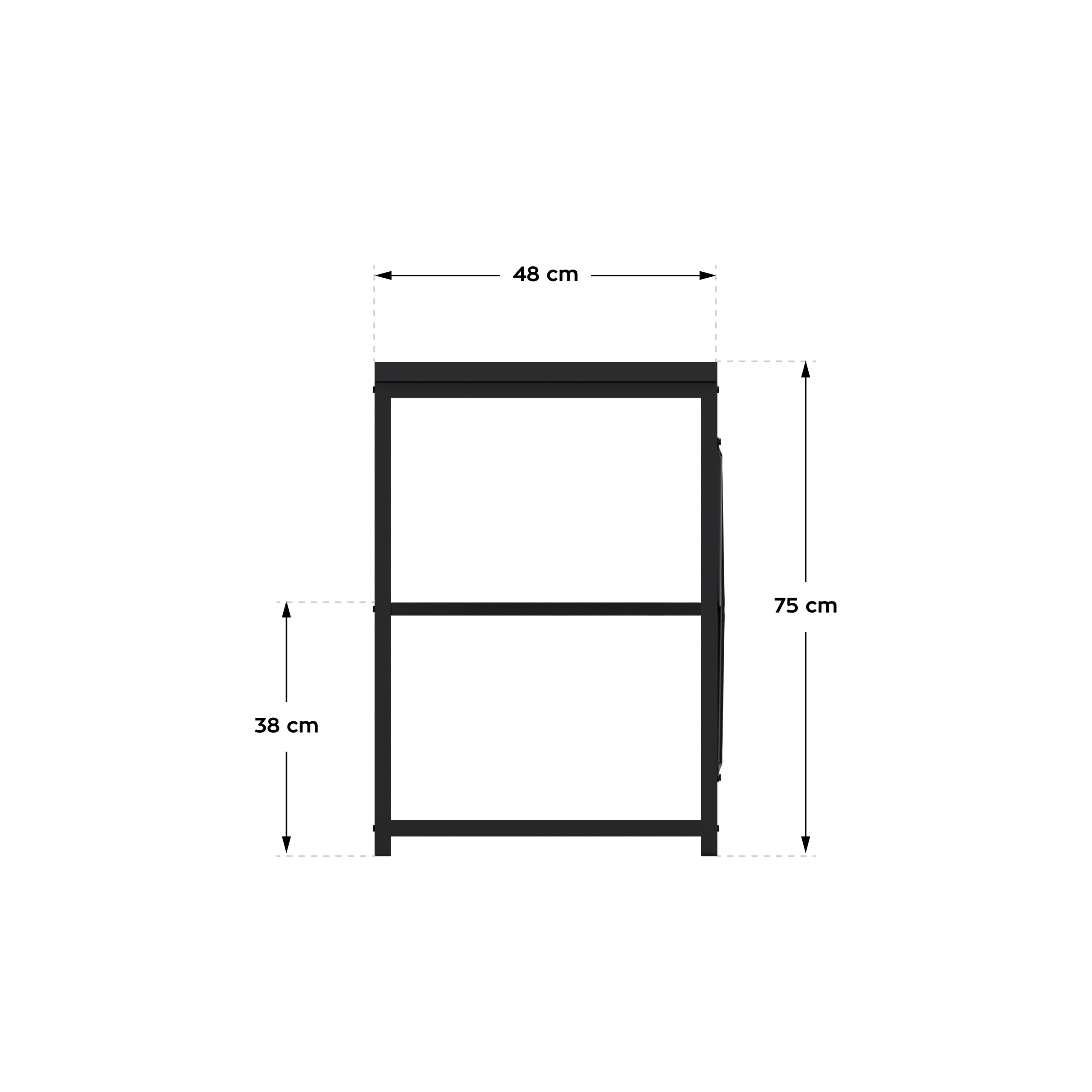 Bureau met planken Mark Adler Leader 2.0 Black 120 cm